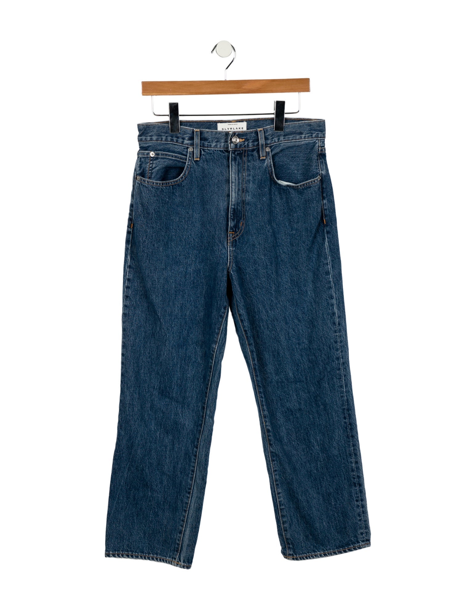 SLVRLAKE High-Rise Straight Leg Jeans