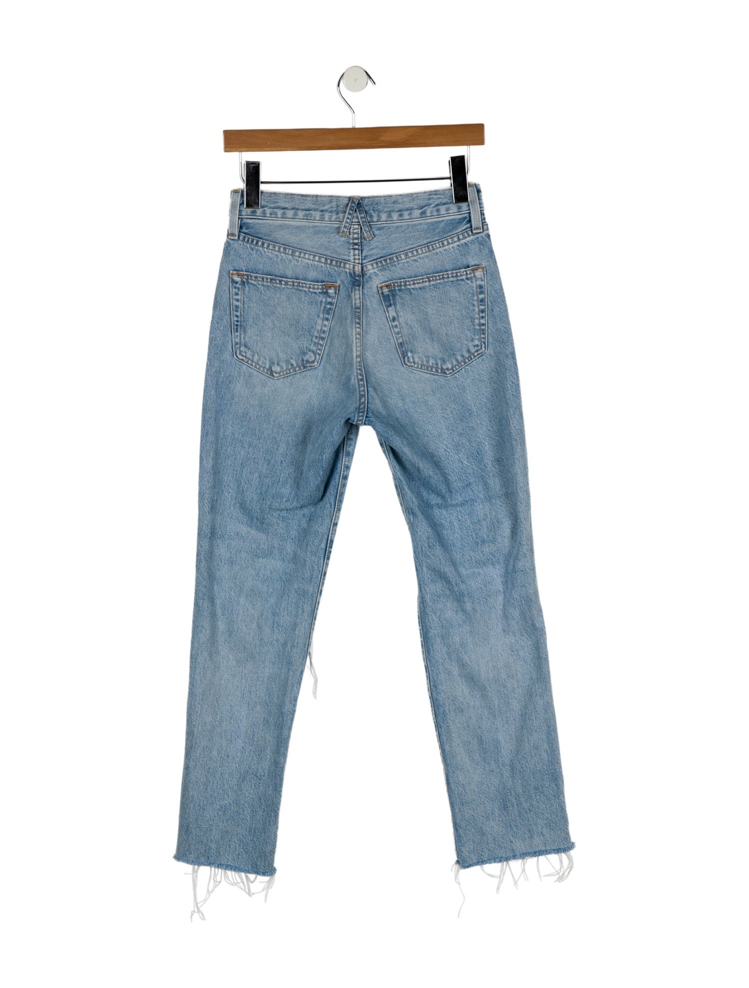 SLVRLAKE Mid-Rise Straight Leg Jeans