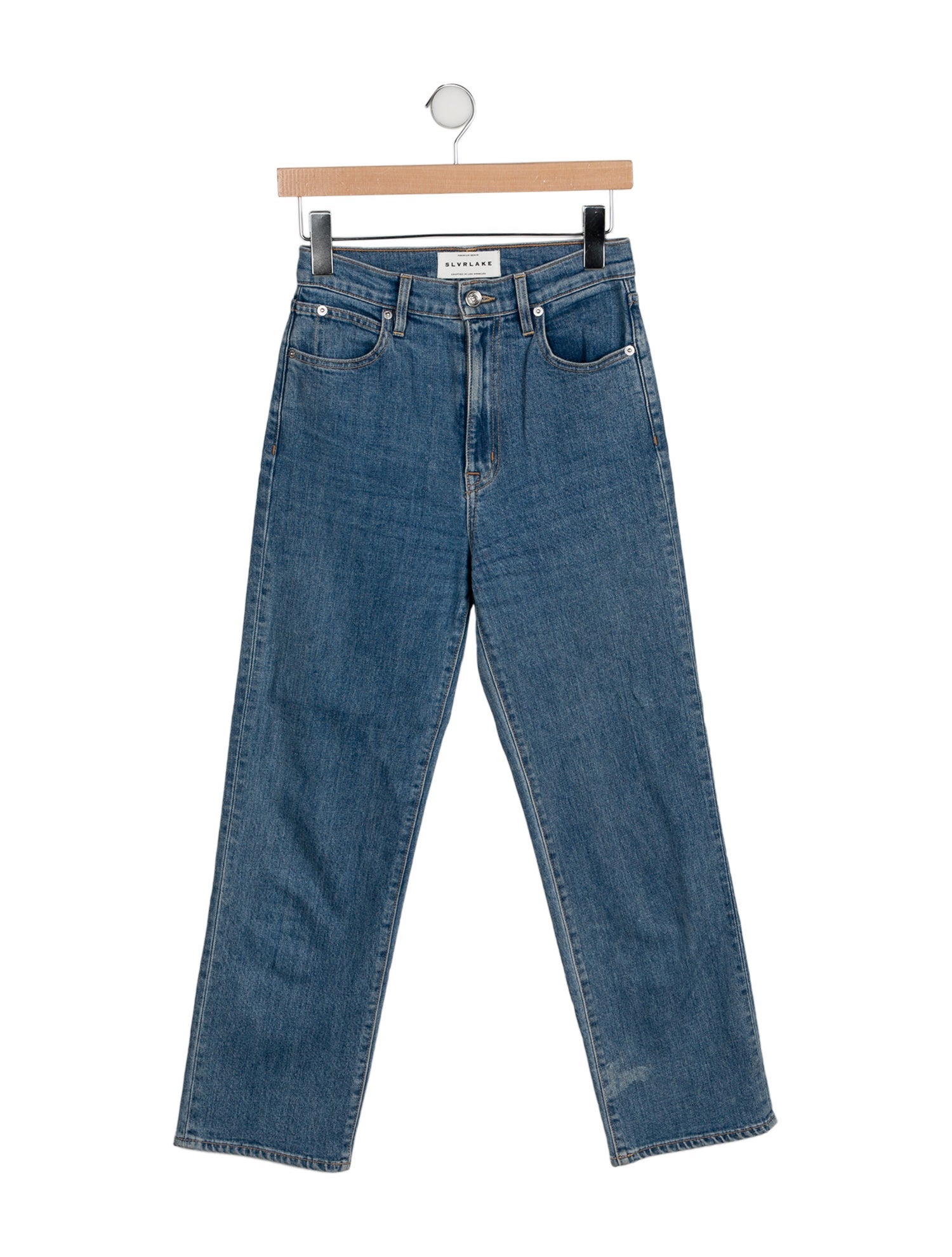 SLVRLAKE High-Rise Straight Leg Jeans