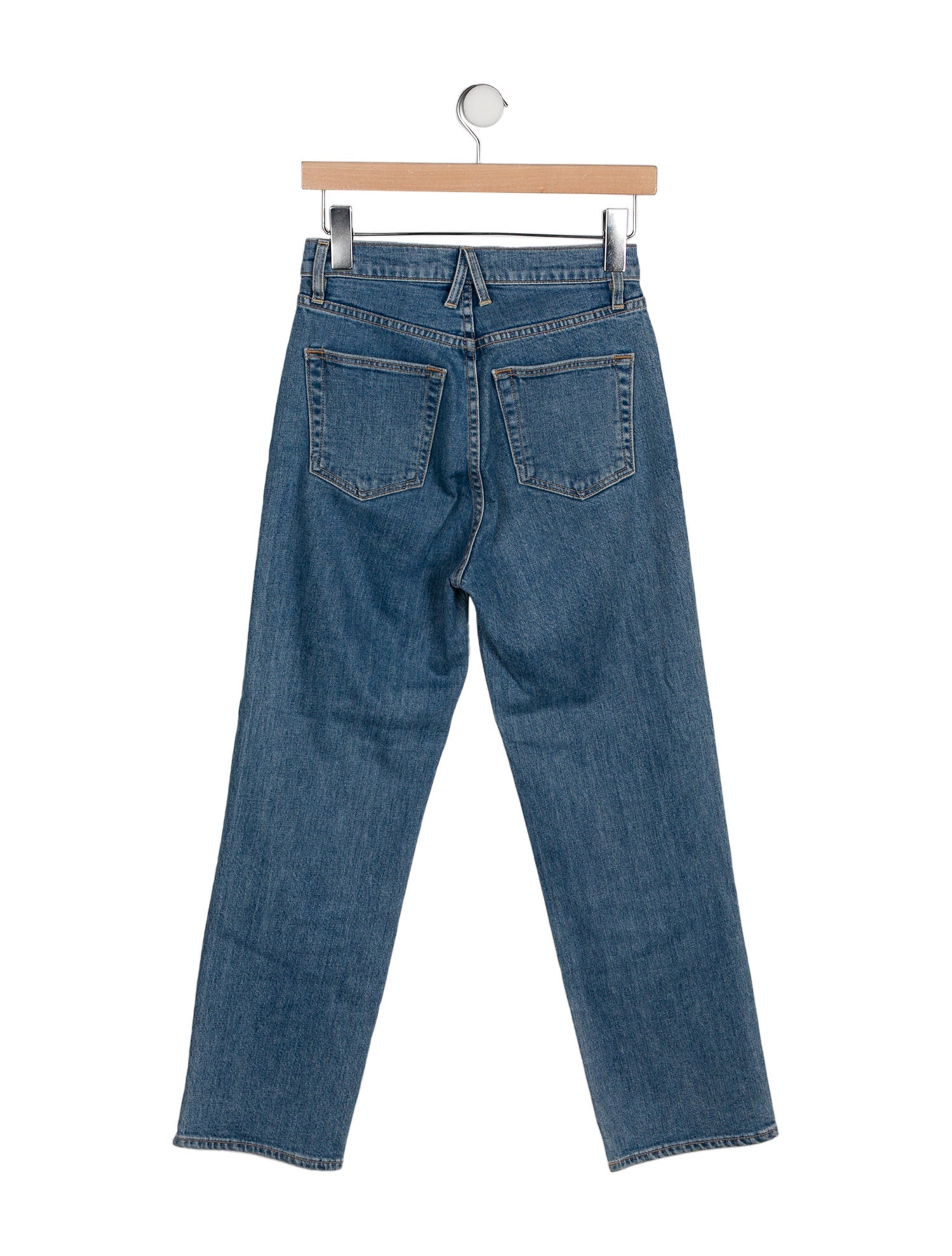 SLVRLAKE High-Rise Straight Leg Jeans