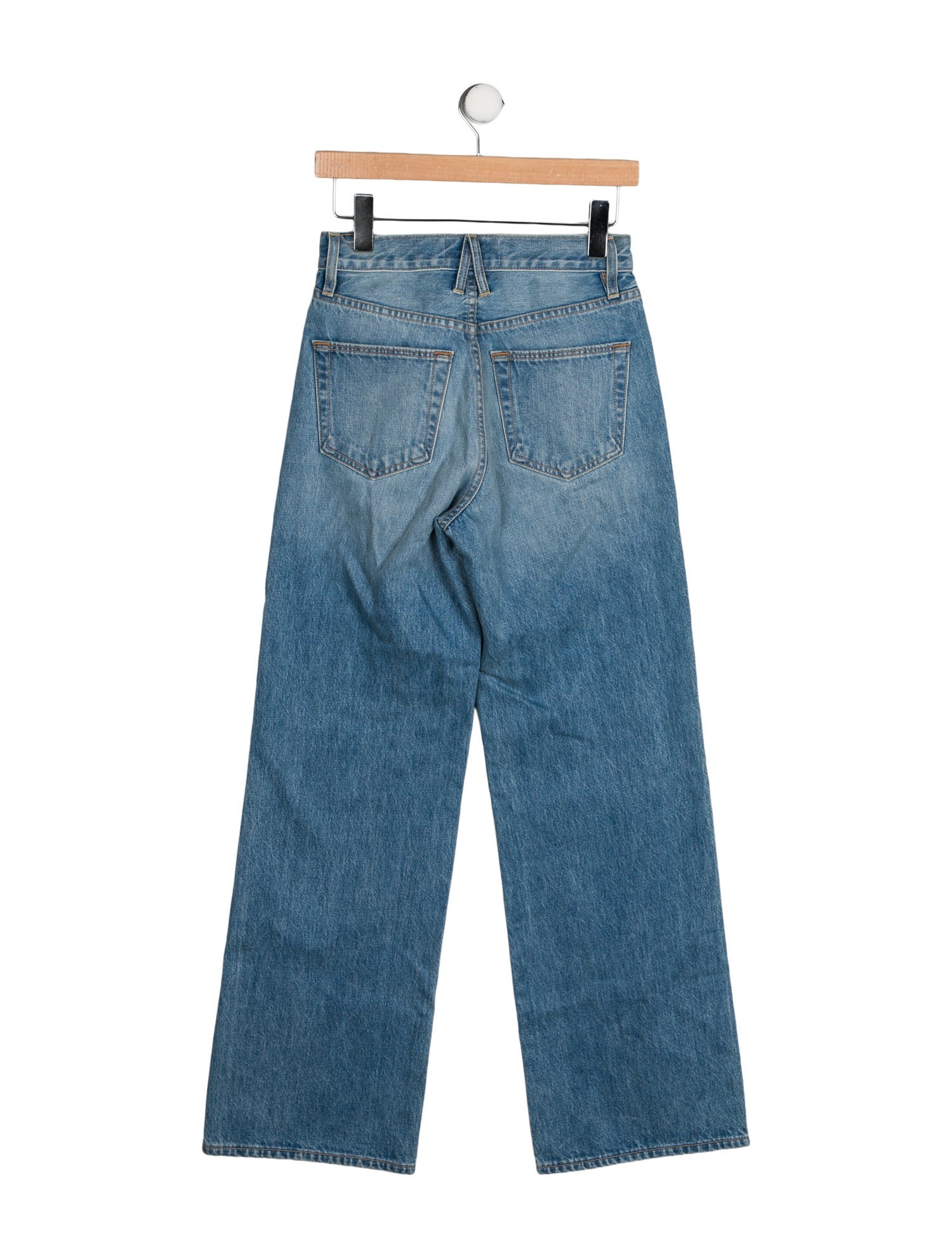 SLVRLAKE Mid-Rise Wide Leg Jeans