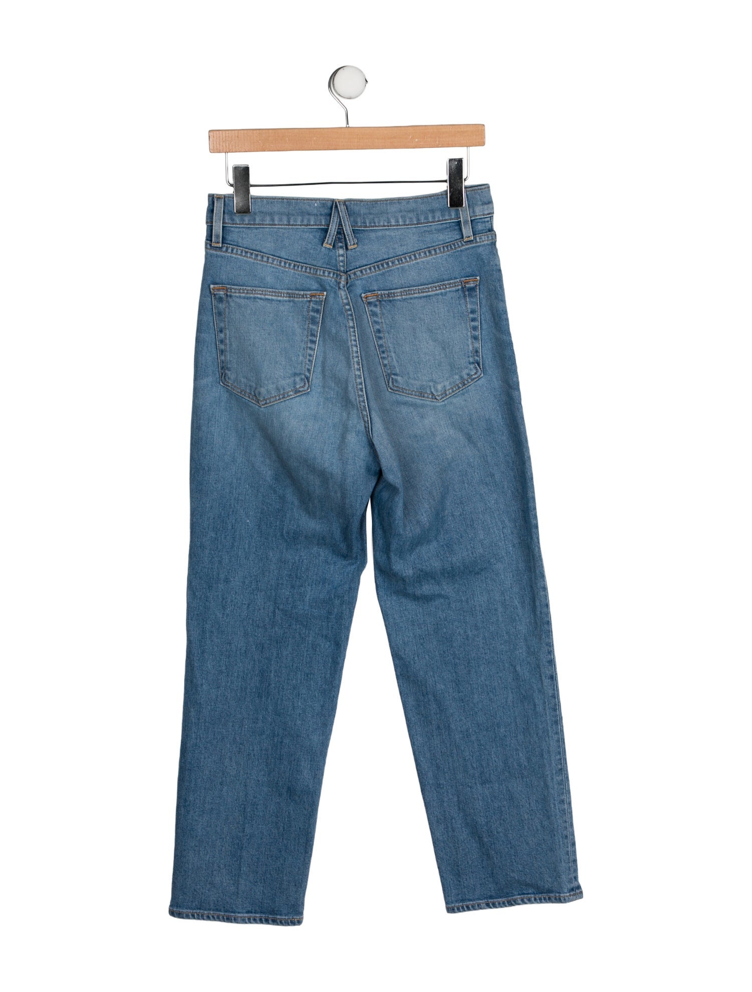 SLVRLAKE High-Rise Straight Leg Jeans