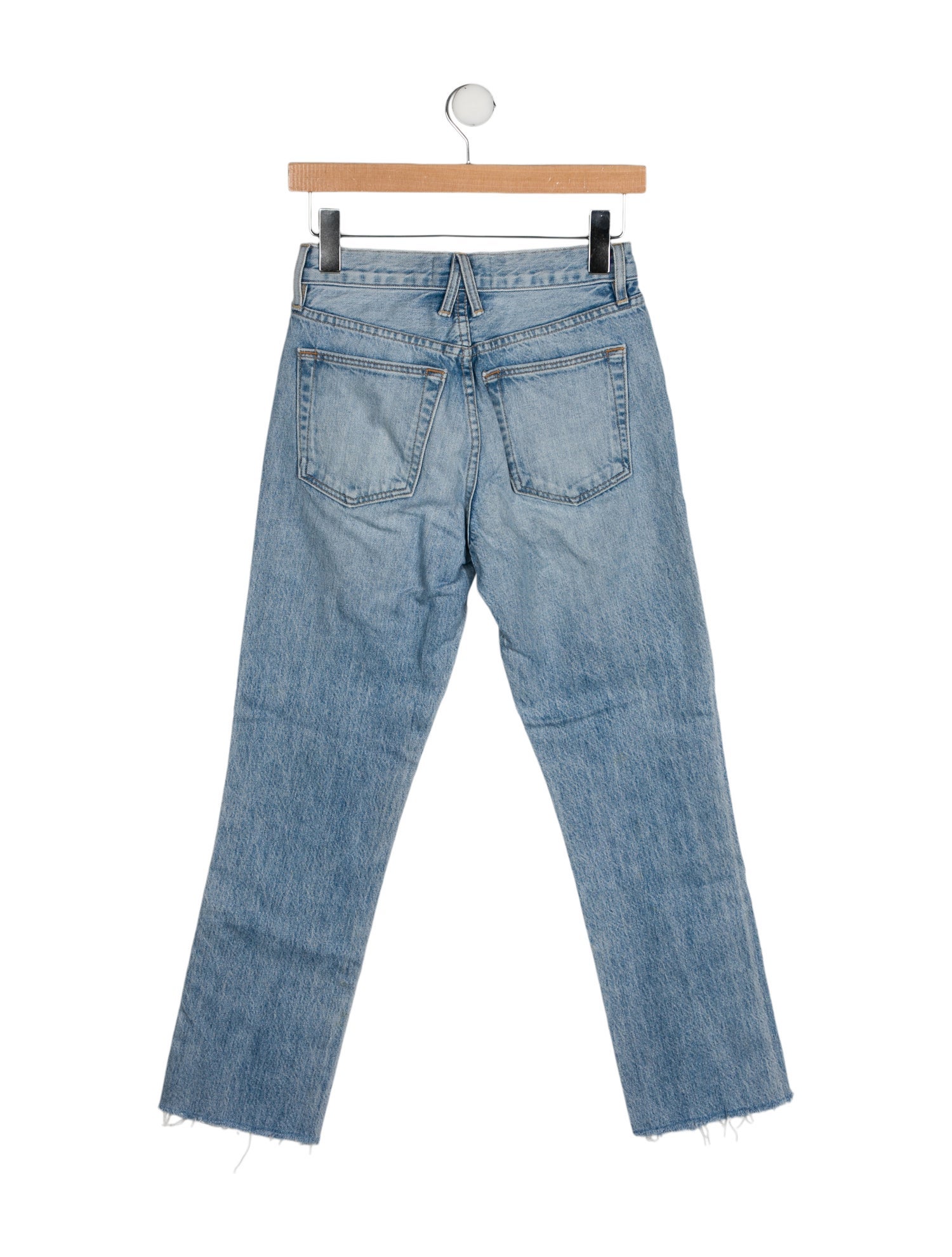 SLVRLAKE Mid-Rise Straight Leg Jeans