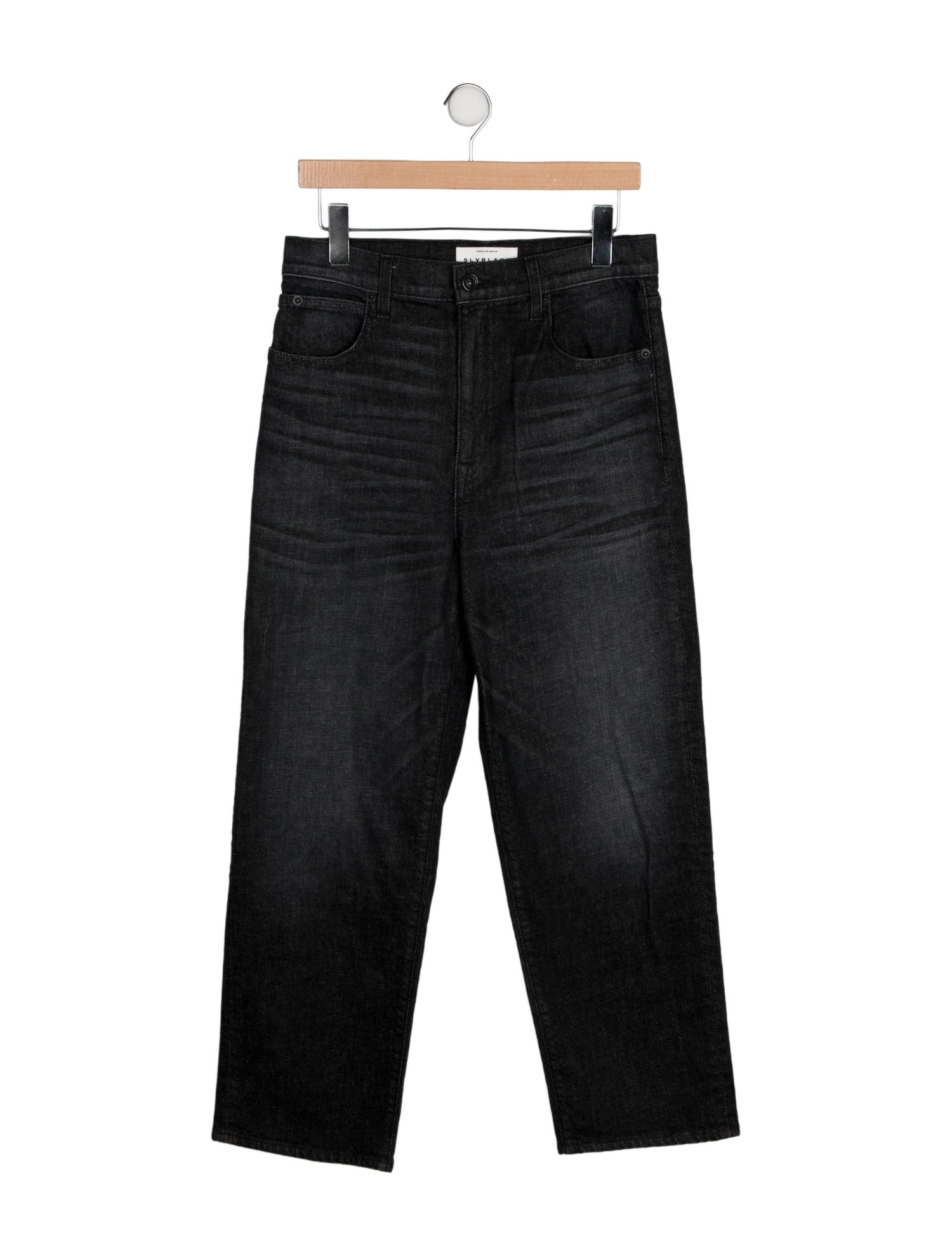 SLVRLAKE High-Rise Straight Leg Jeans