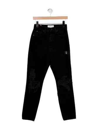 SLVRLAKE High-Rise Straight Leg Jeans