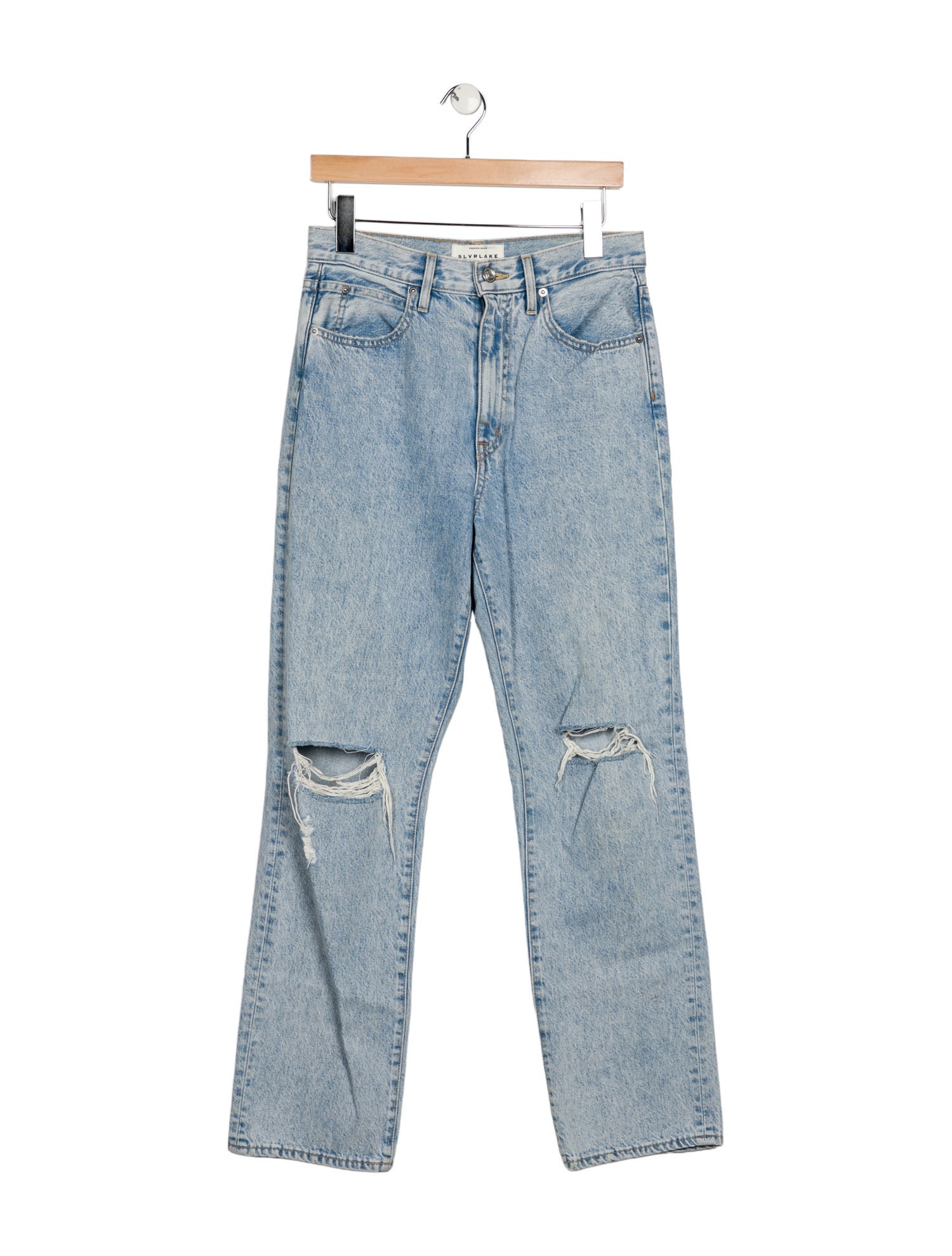 SLVRLAKE High-Rise Straight Leg Jeans