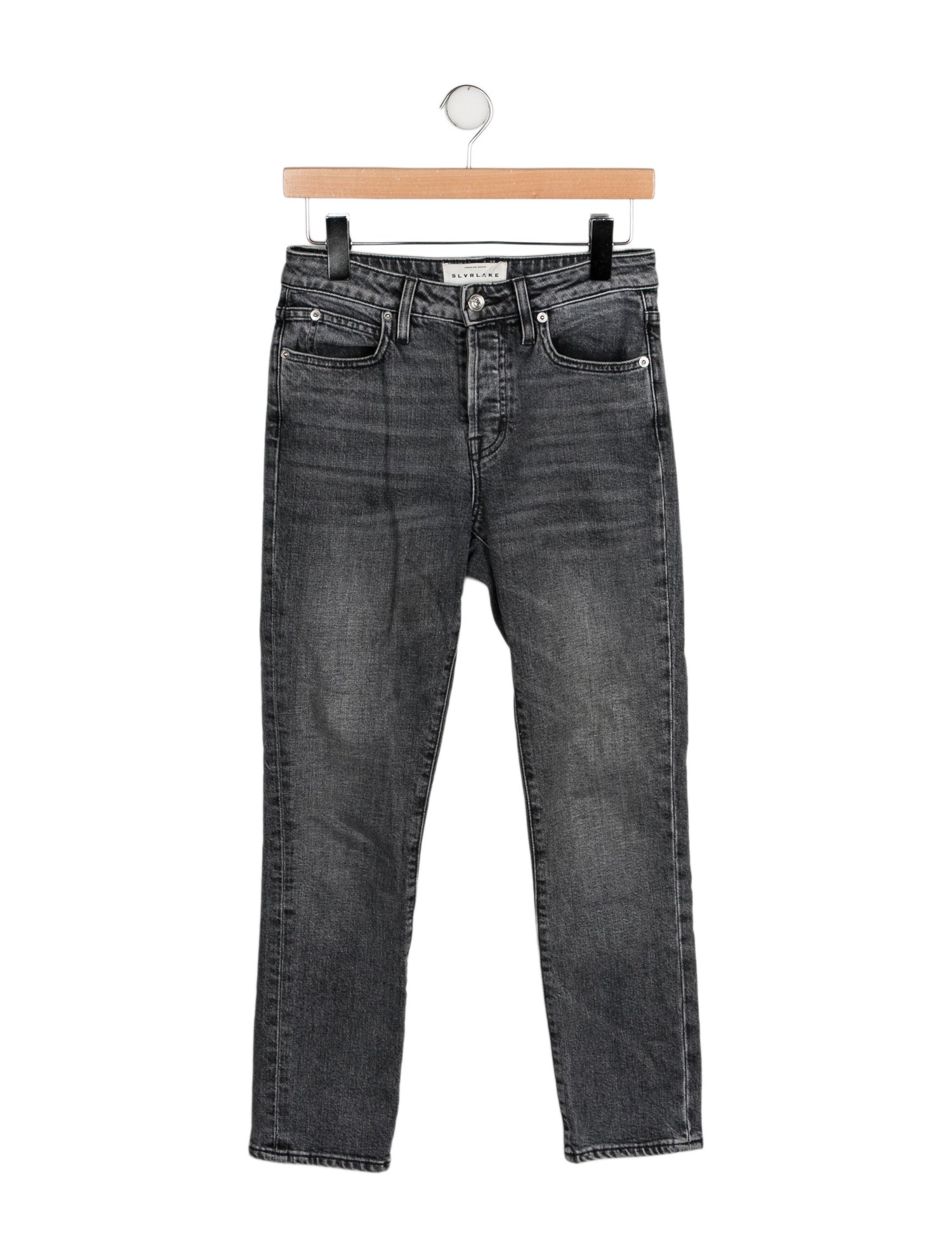 SLVRLAKE Mid-Rise Straight Leg Jeans