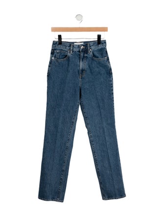SLVRLAKE Mid-Rise Straight Leg Jeans