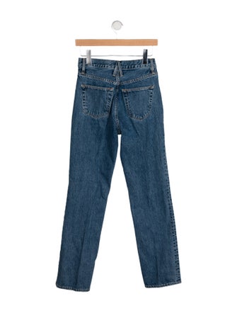 SLVRLAKE Mid-Rise Straight Leg Jeans
