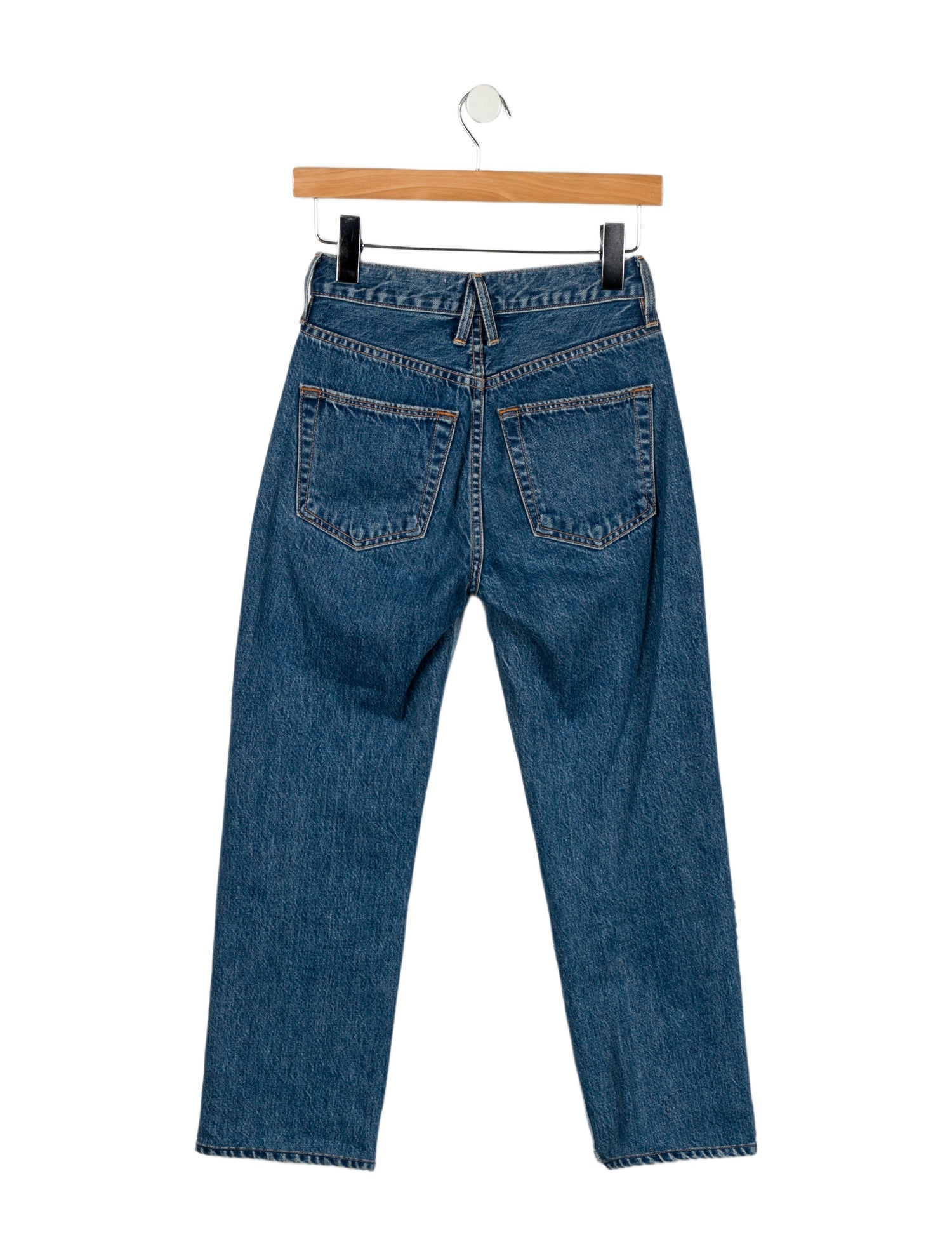 SLVRLAKE Mid-Rise Straight Leg Jeans