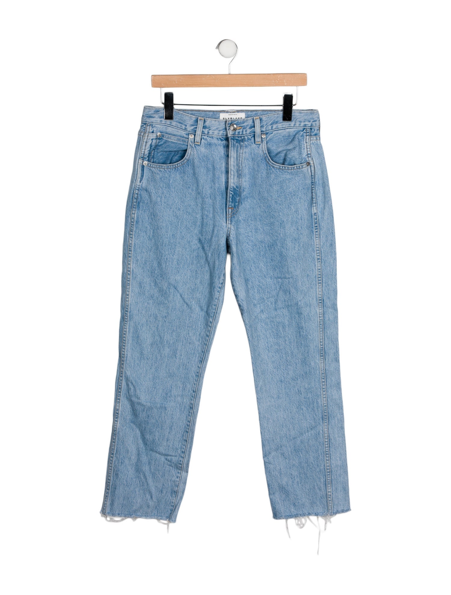 SLVRLAKE High-Rise Straight Leg Jeans