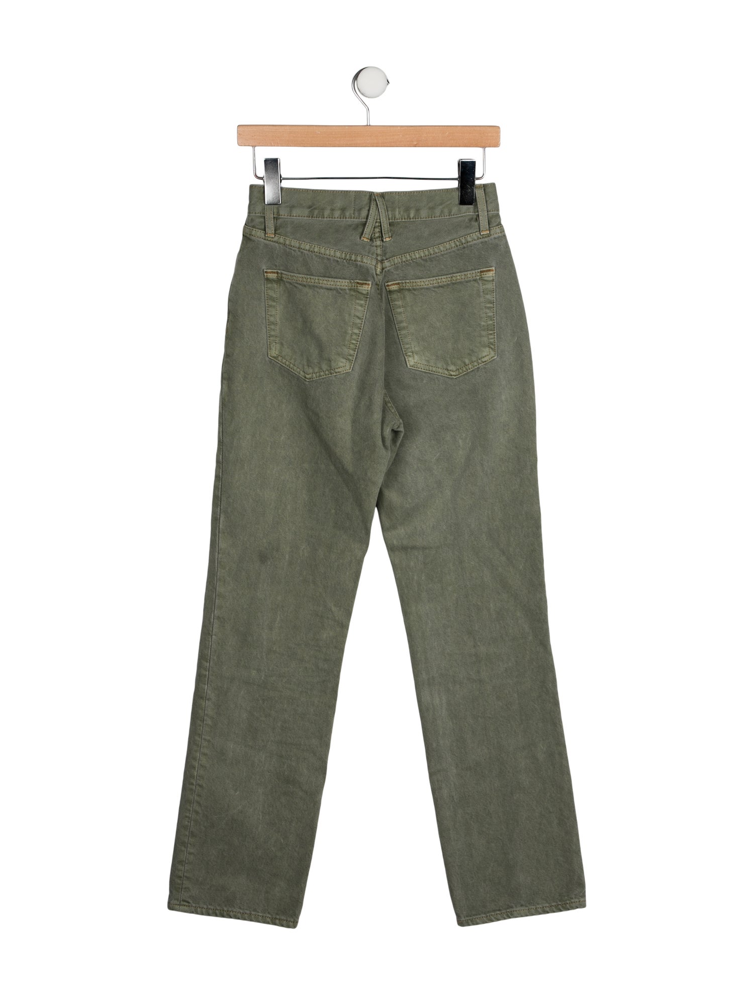 SLVRLAKE High-Rise Straight Leg Jeans