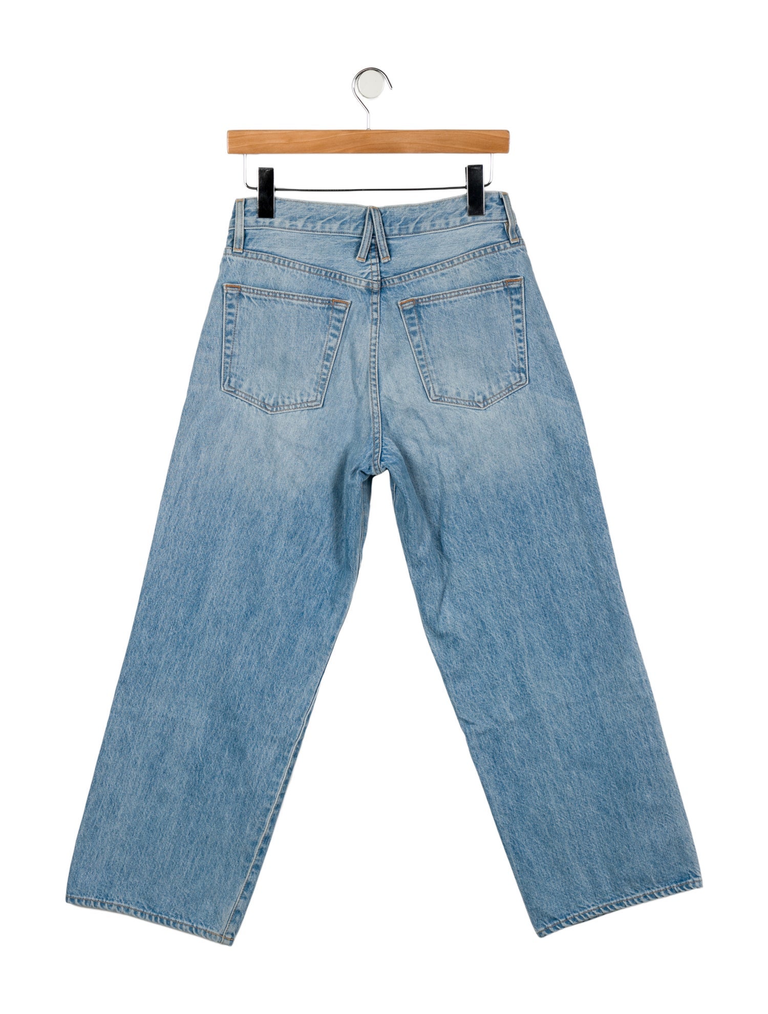 SLVRLAKE Mid-Rise Wide Leg Jeans