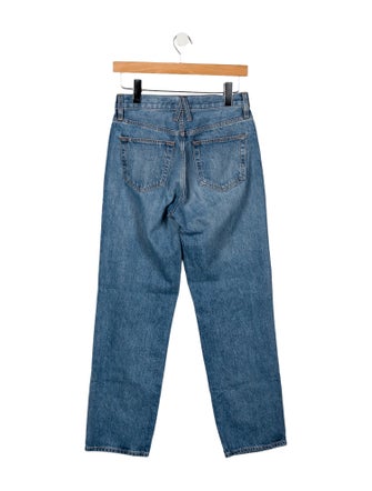 SLVRLAKE Mid-Rise Straight Leg Jeans