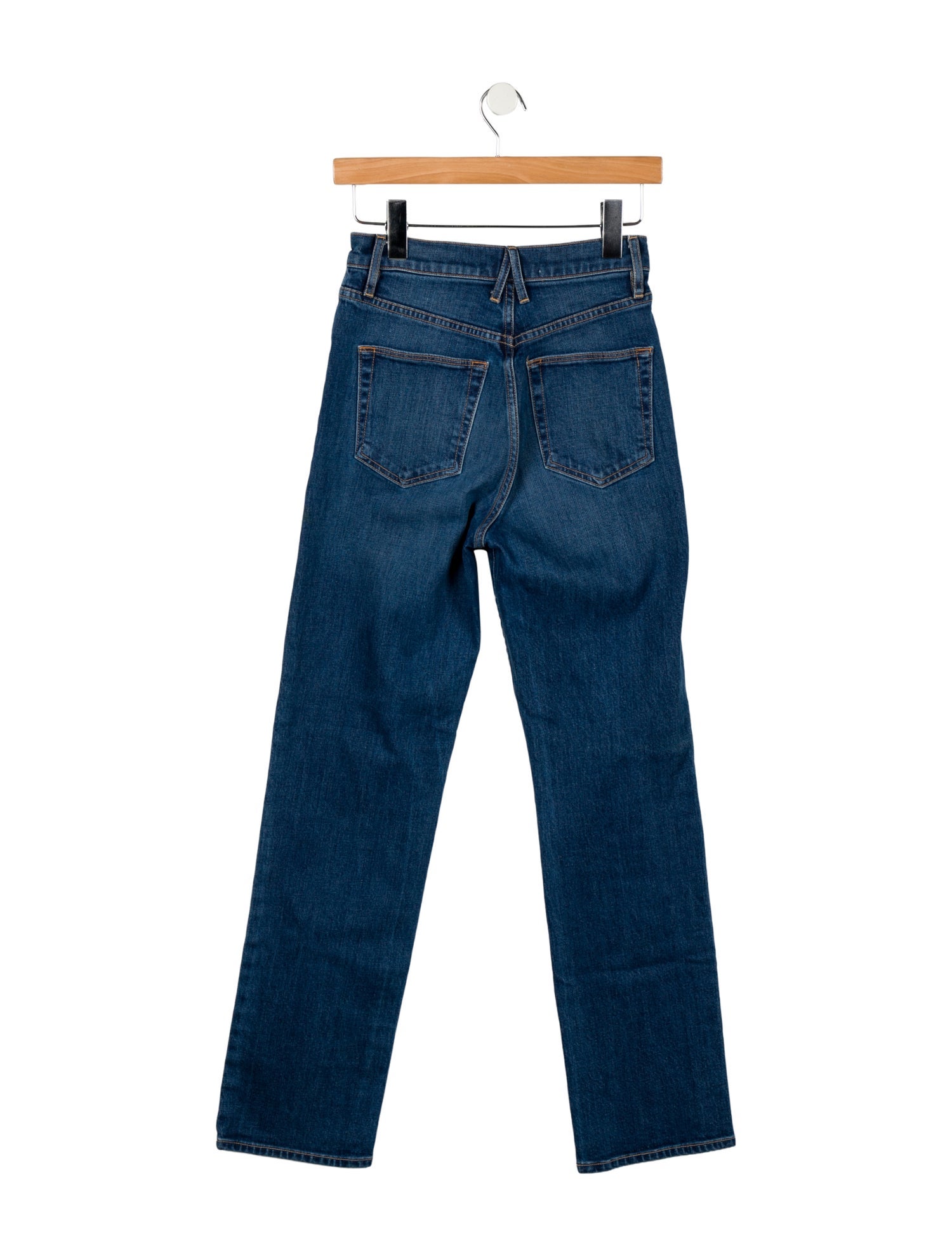 SLVRLAKE High-Rise Straight Leg Jeans