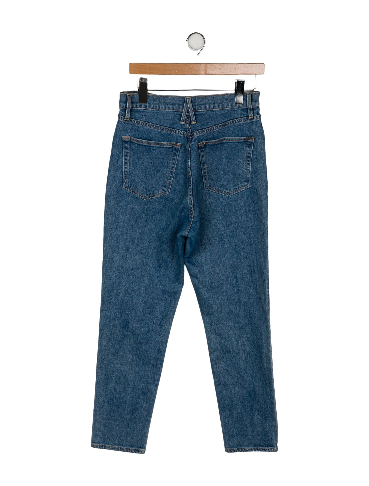 SLVRLAKE High-Rise Straight Leg Jeans
