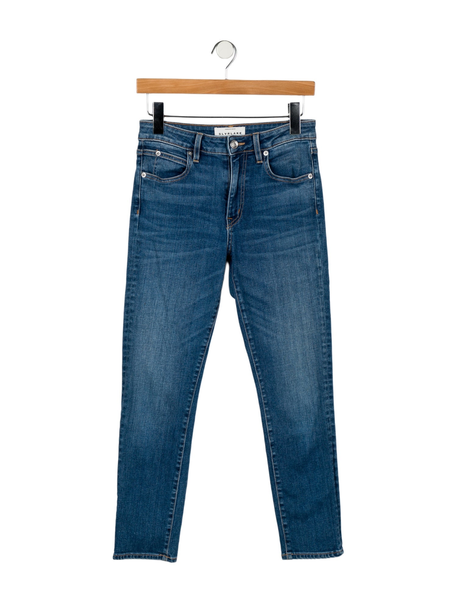 SLVRLAKE Mid-Rise Skinny Leg Jeans