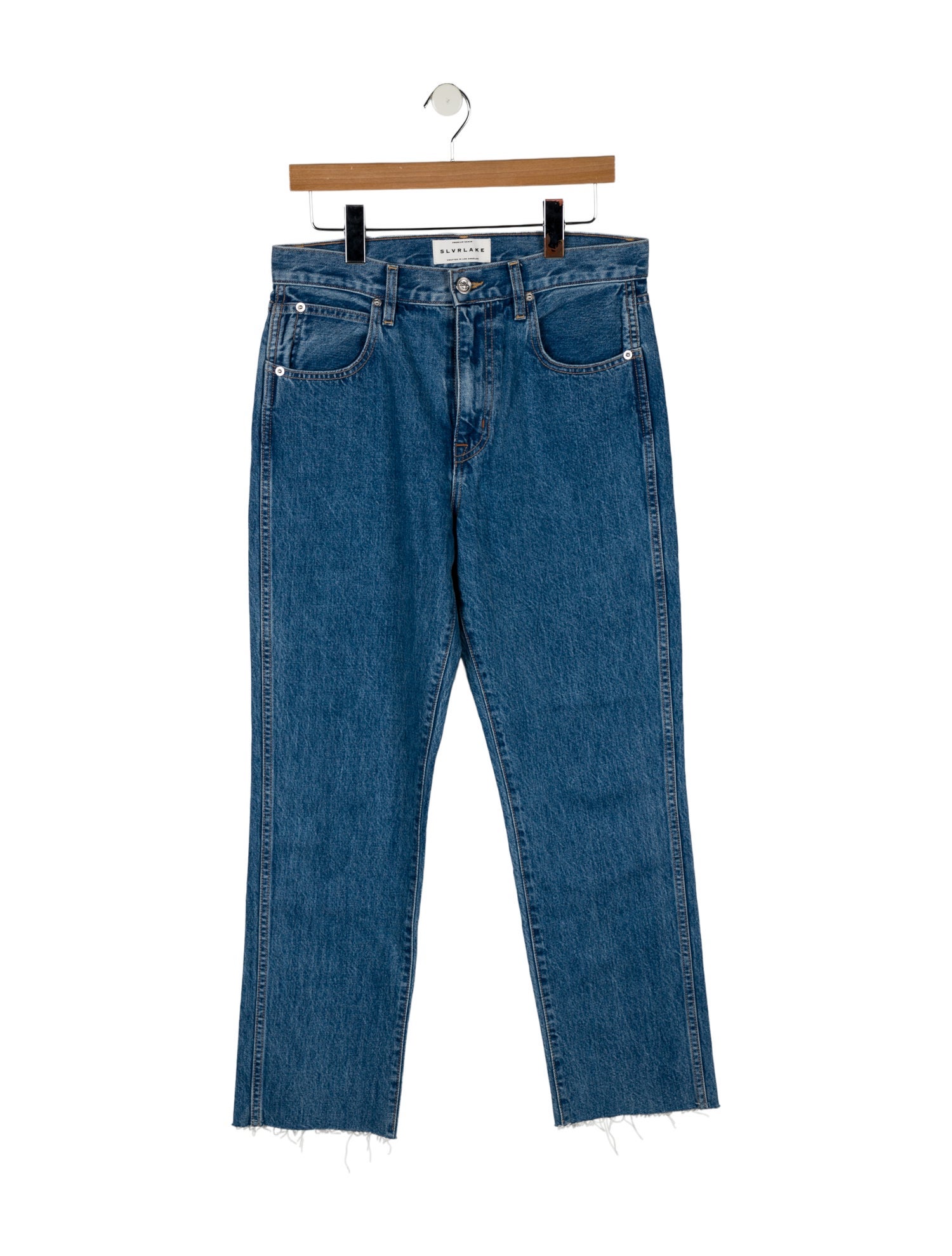 SLVRLAKE High-Rise Straight Leg Jeans