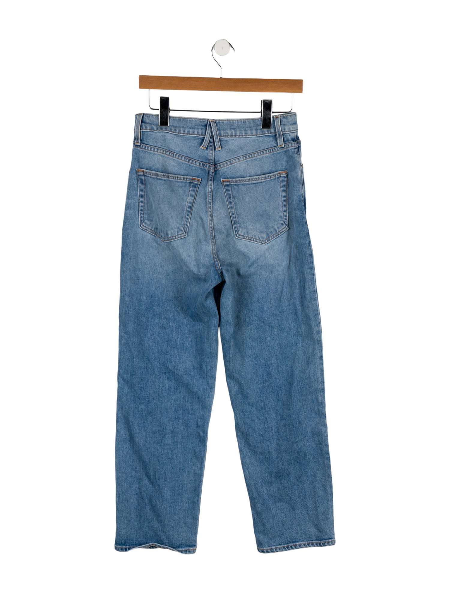 SLVRLAKE High-Rise Straight Leg Jeans
