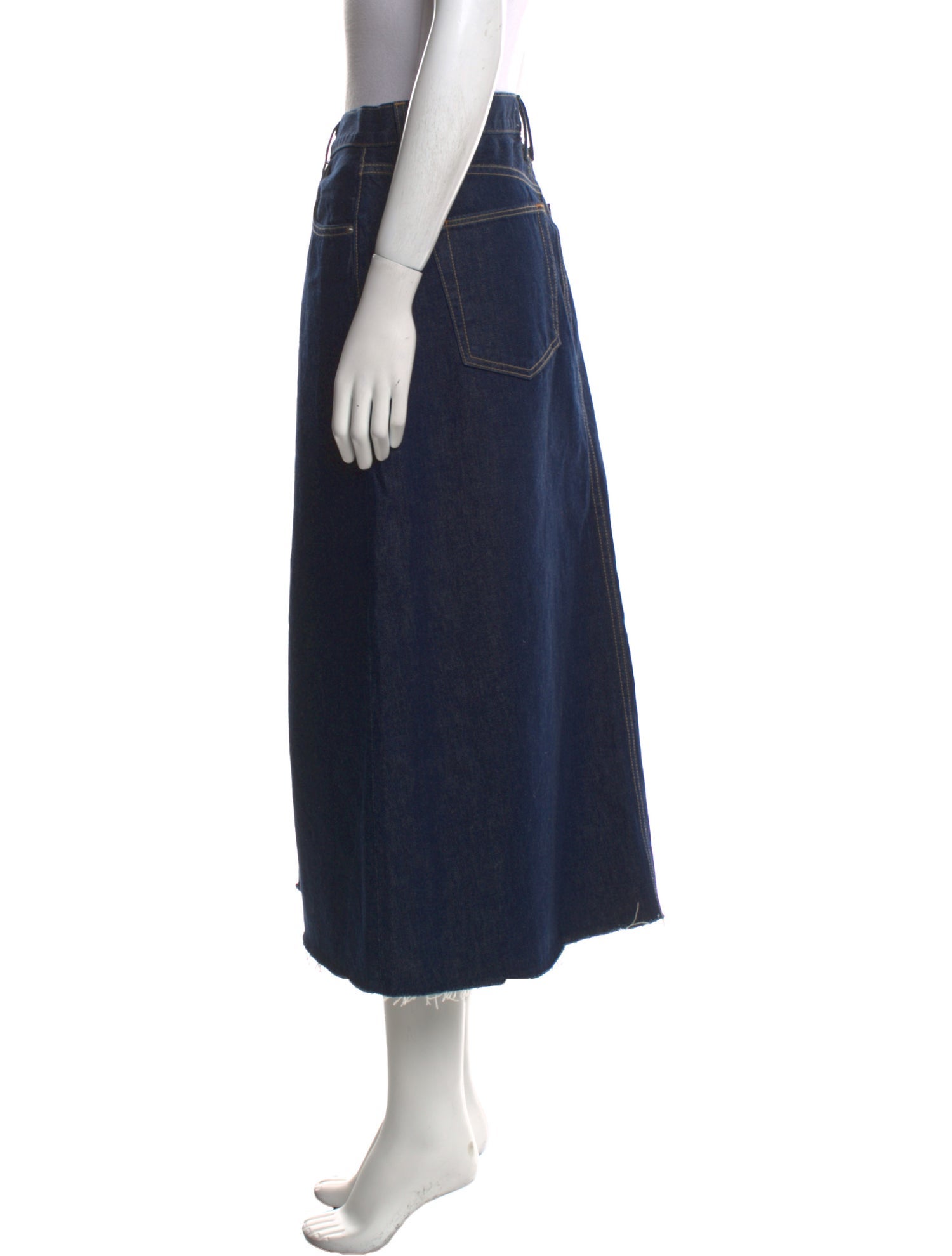 SLVRLAKE Cutout Accent Midi Length Skirt