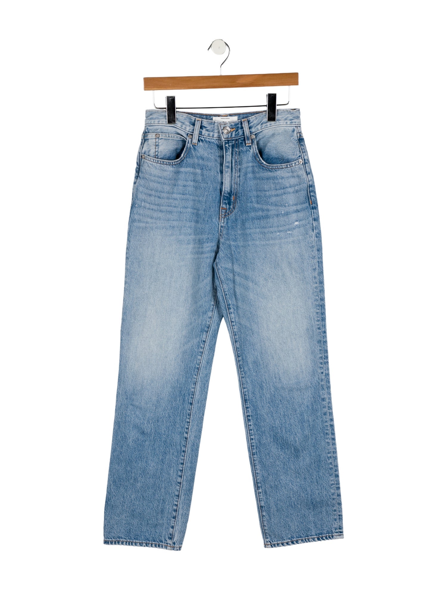 SLVRLAKE High-Rise Straight Leg Jeans