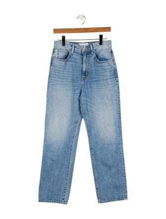 SLVRLAKE High-Rise Straight Leg Jeans