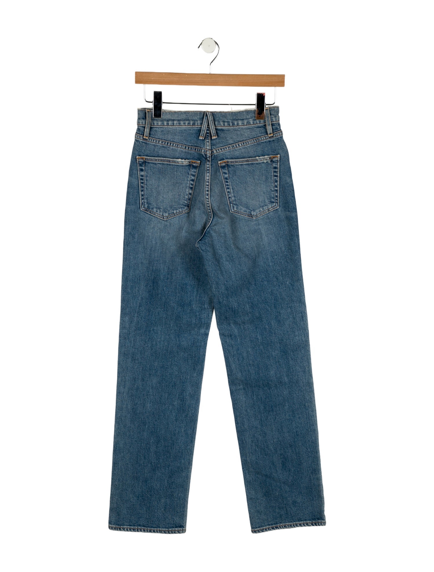 SLVRLAKE High-Rise Straight Leg Jeans
