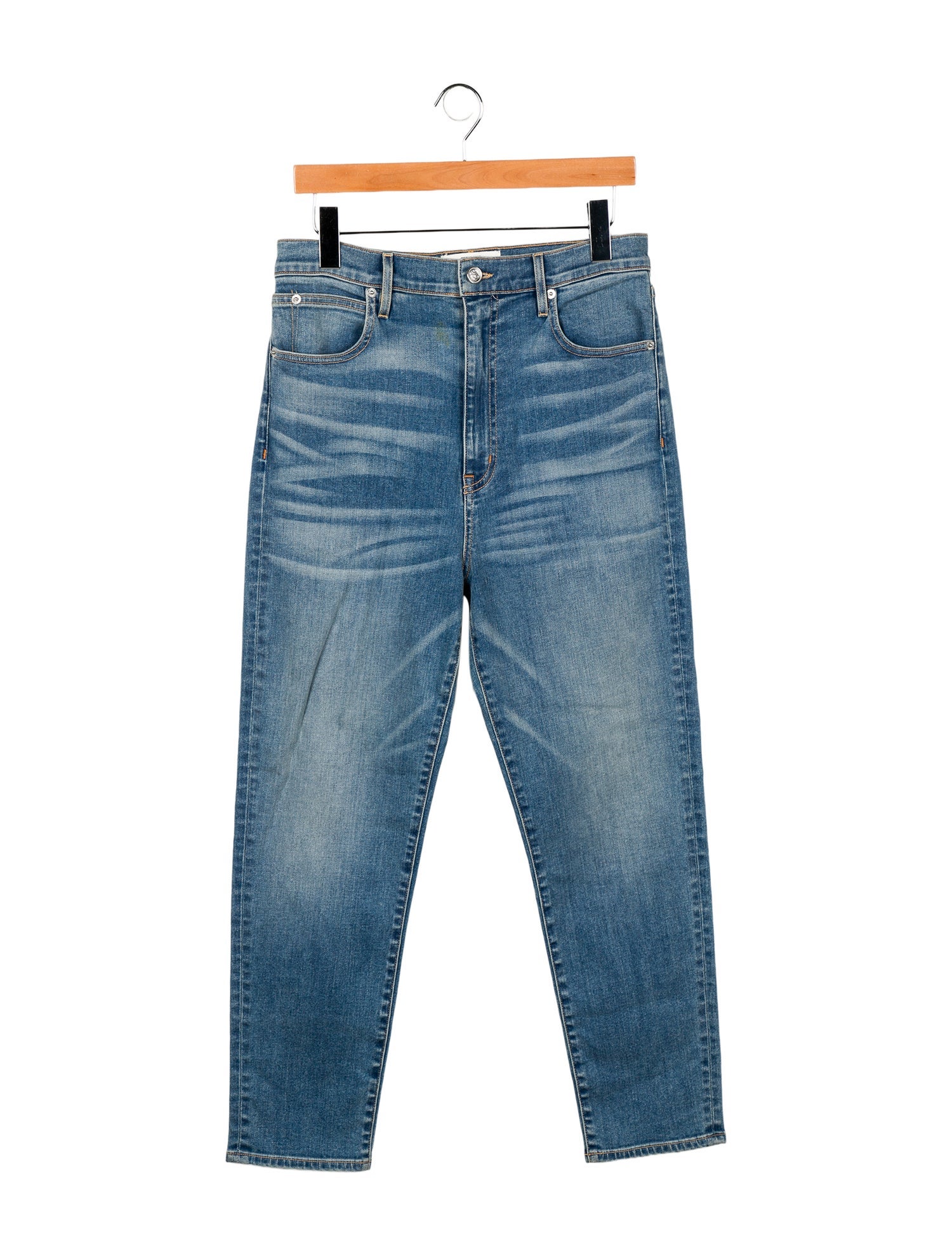 SLVRLAKE High-Rise Straight Leg Jeans