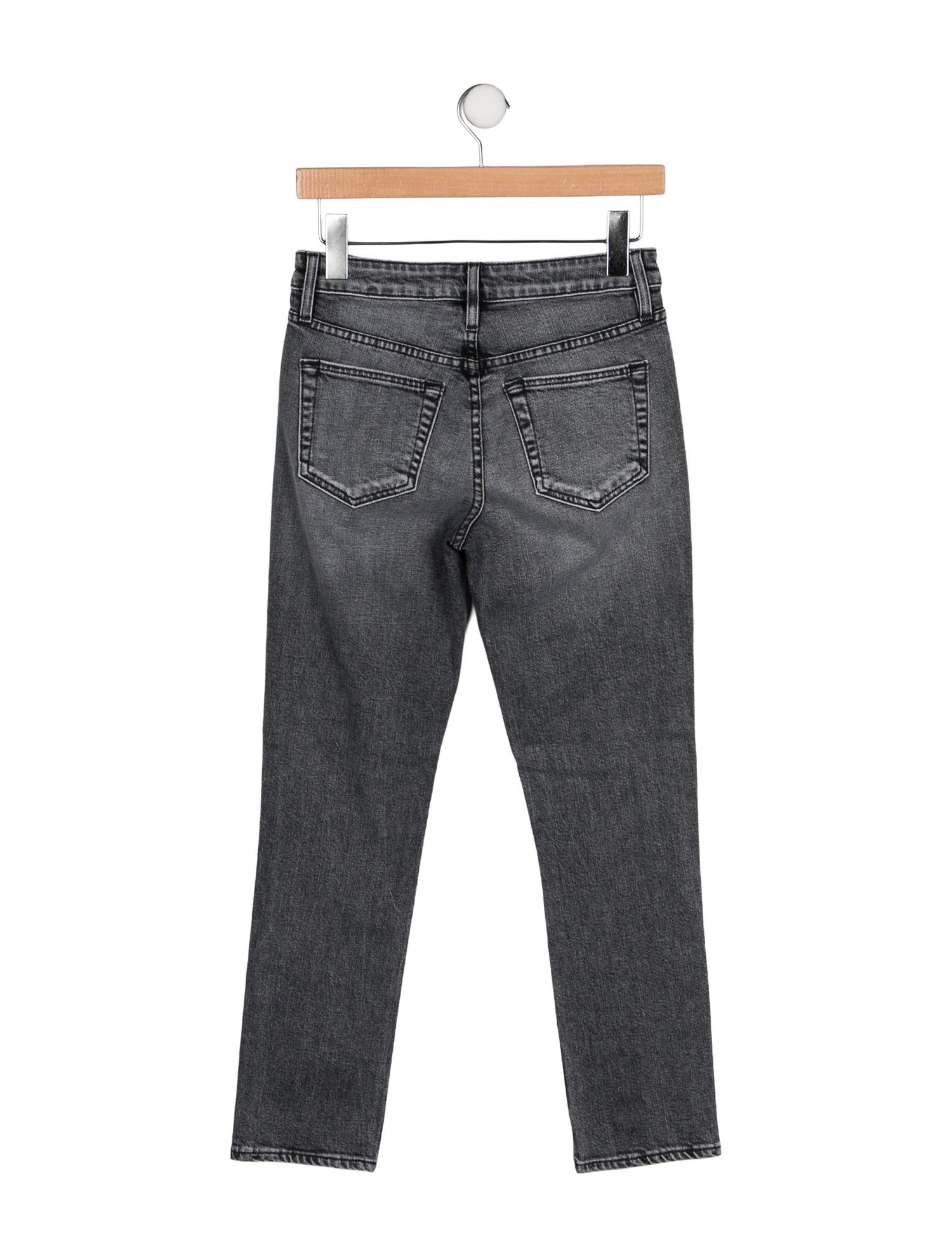 SLVRLAKE Mid-Rise Straight Leg Jeans
