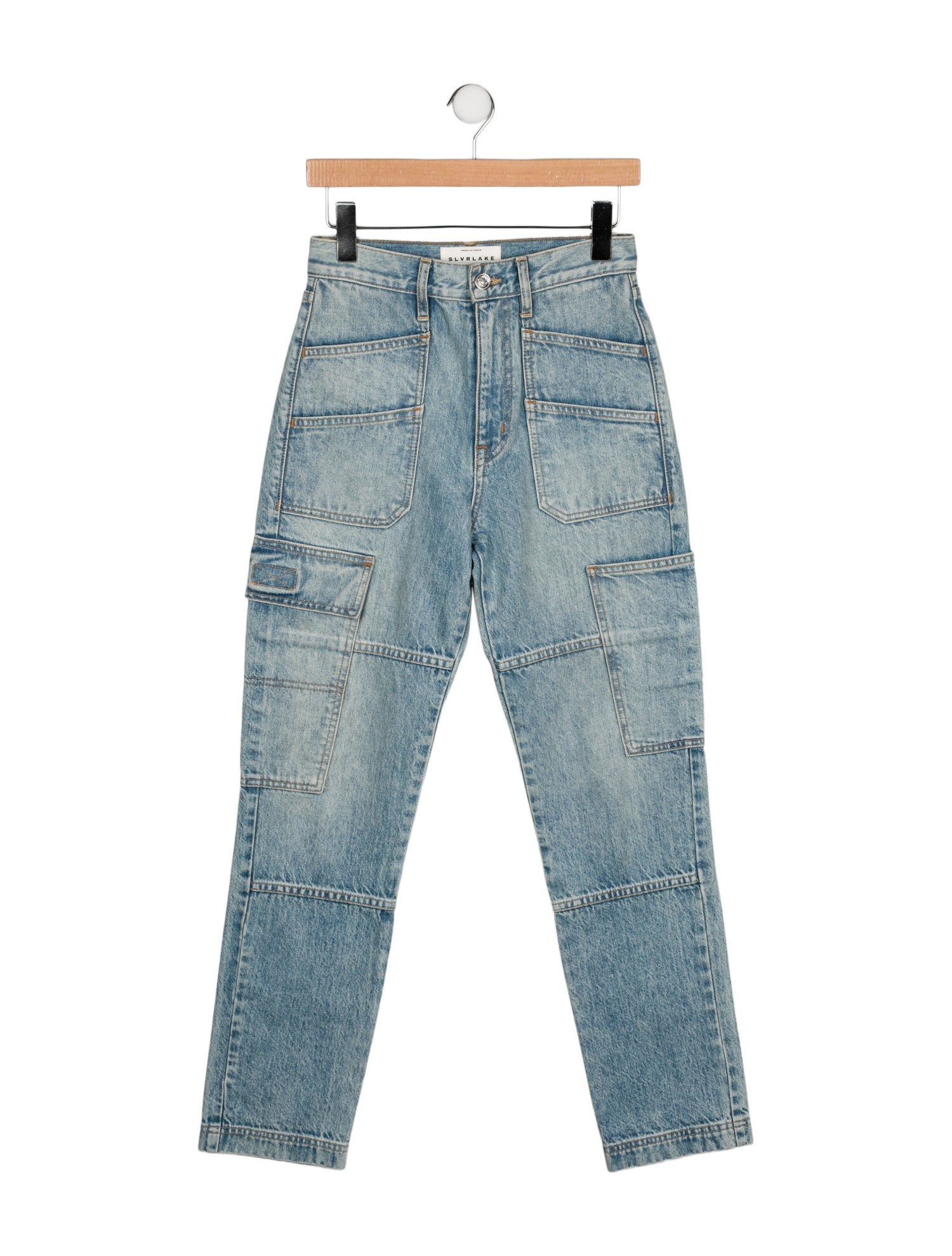 SLVRLAKE High-Rise Straight Leg Jeans