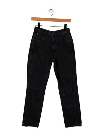 SLVRLAKE Mid-Rise Straight Leg Jeans