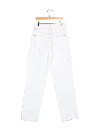 SLVRLAKE Mid-Rise Straight Leg Jeans