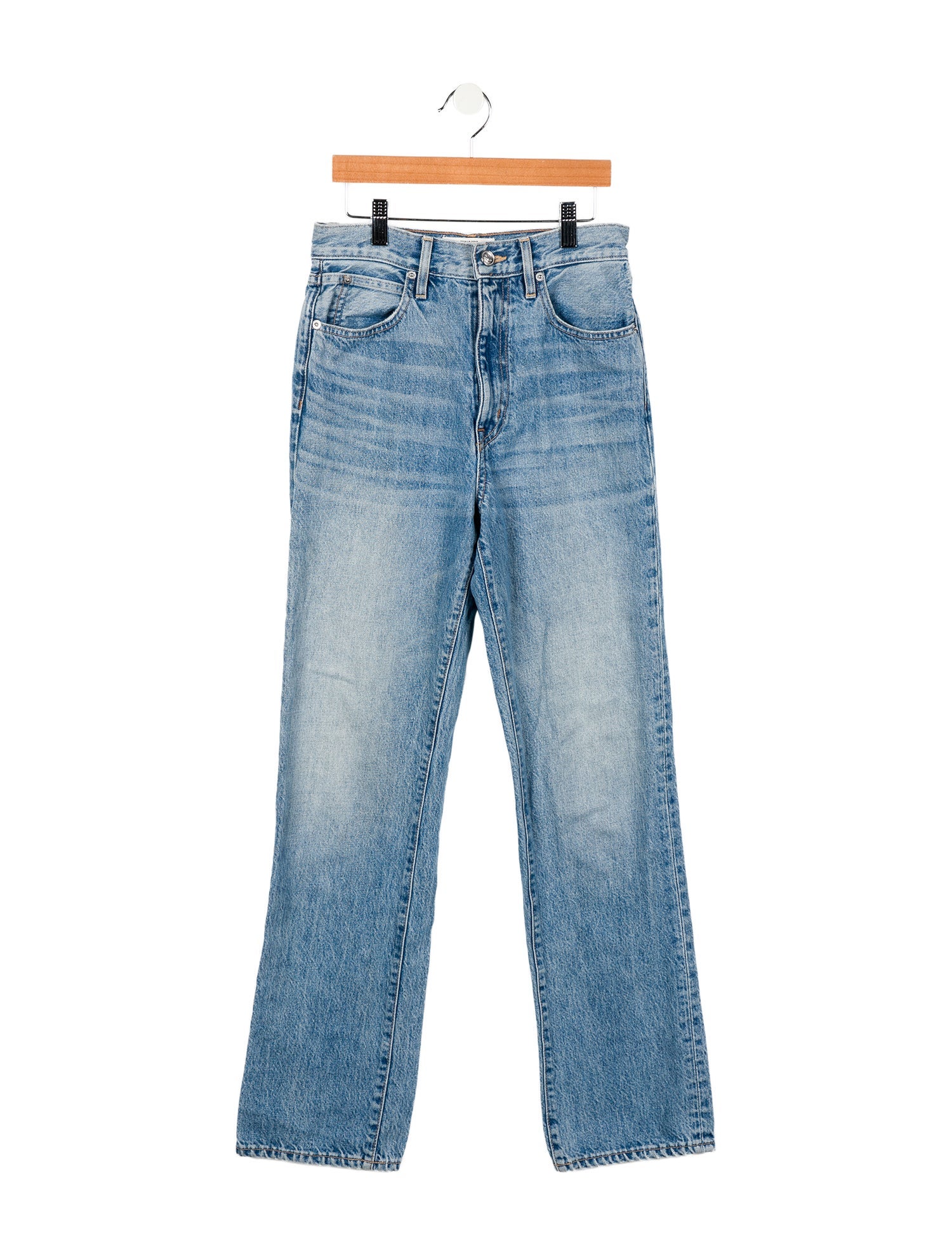 SLVRLAKE High-Rise Straight Leg Jeans