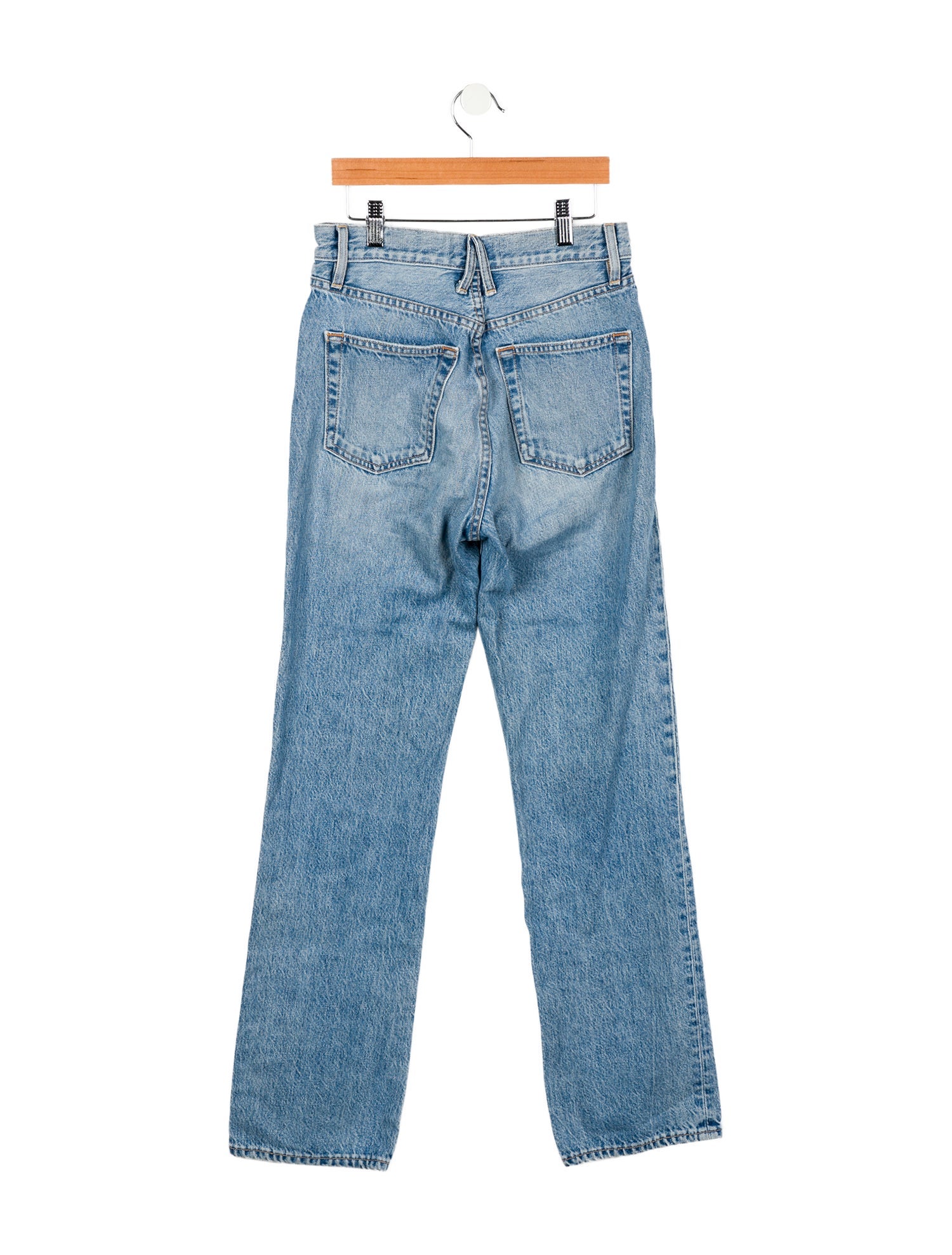 SLVRLAKE High-Rise Straight Leg Jeans