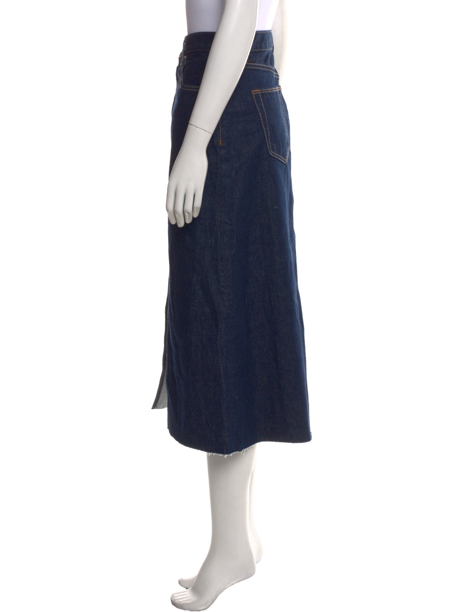 SLVRLAKE Cutout Accent Midi Length Skirt