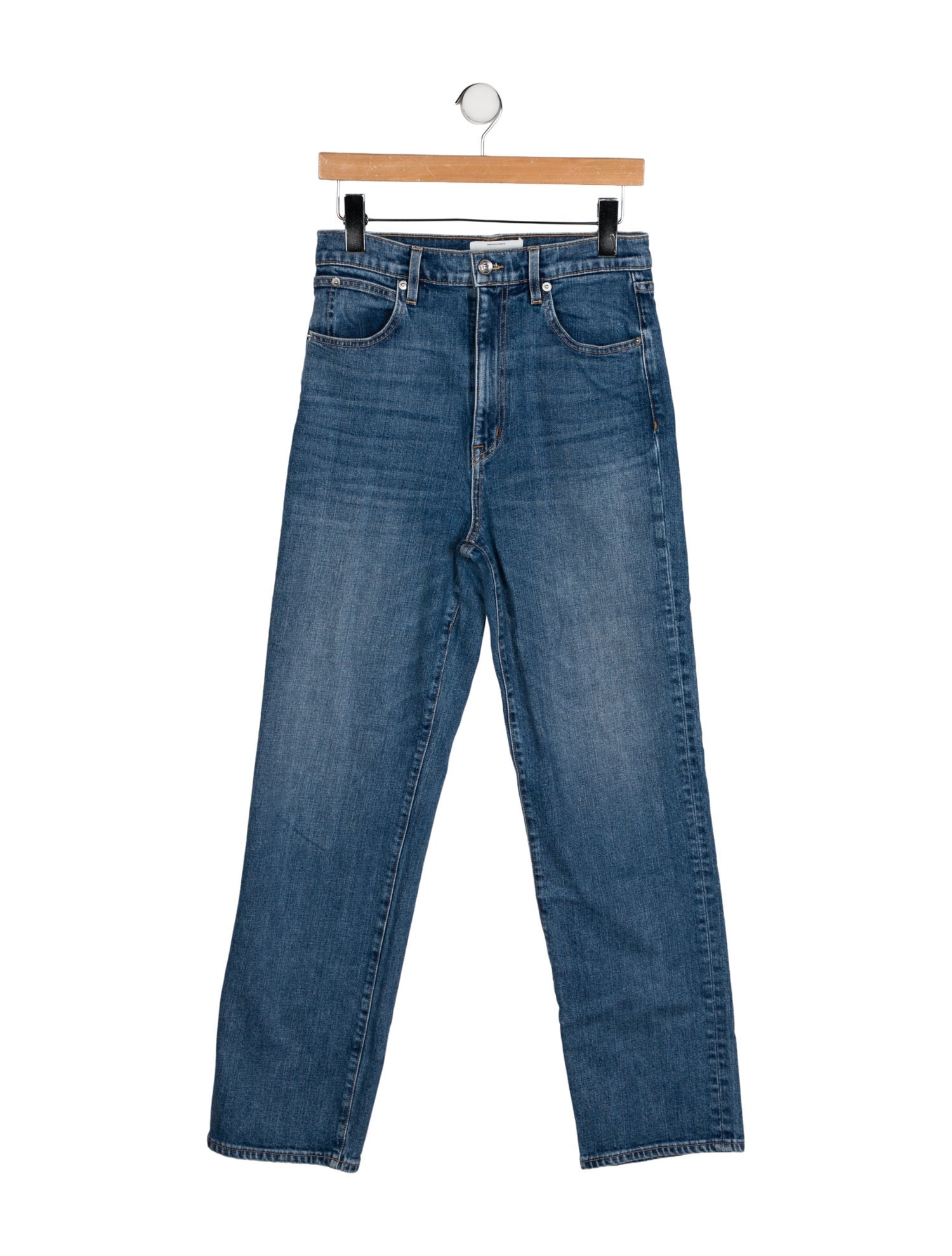 SLVRLAKE High-Rise Straight Leg Jeans