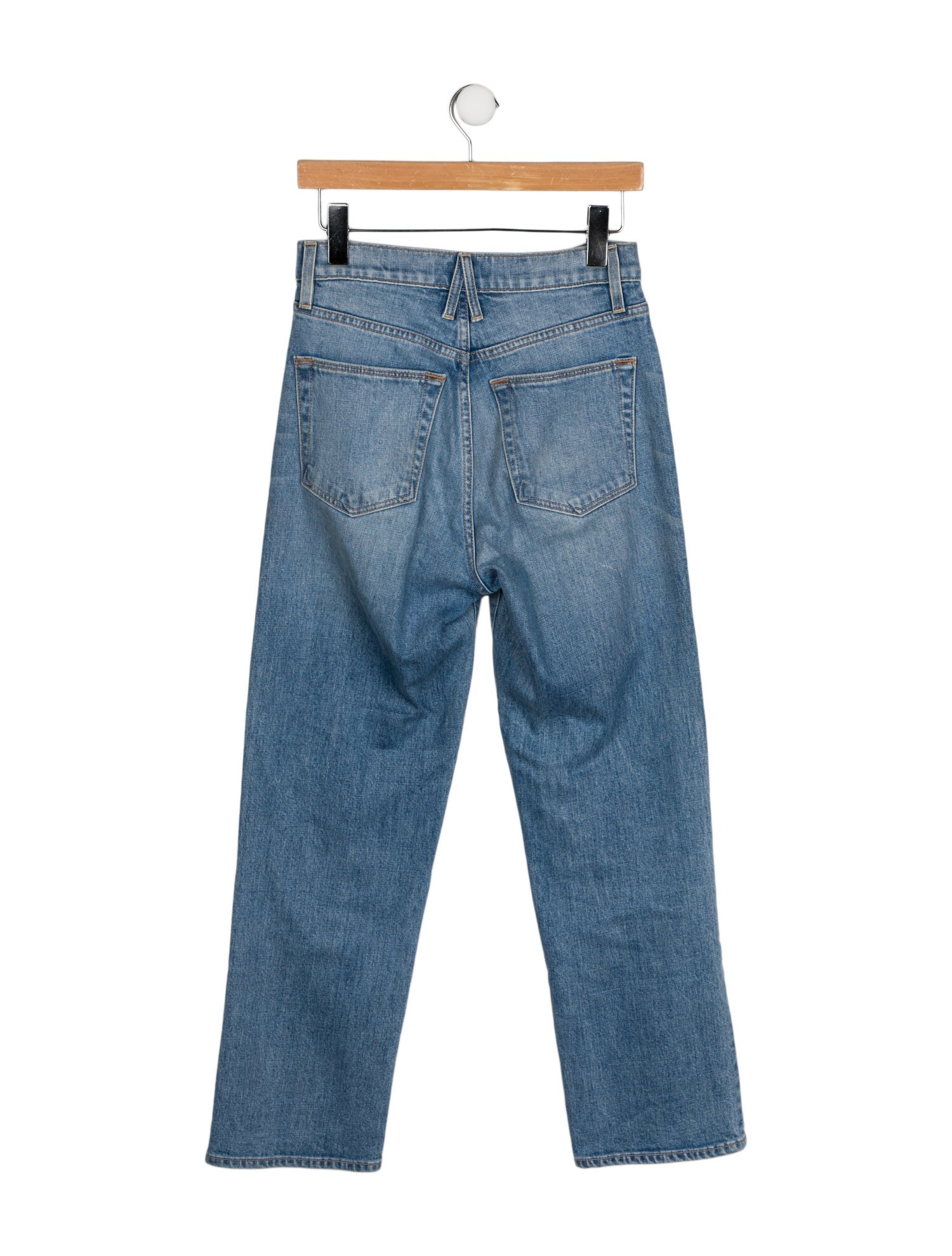 SLVRLAKE High-Rise Straight Leg Jeans