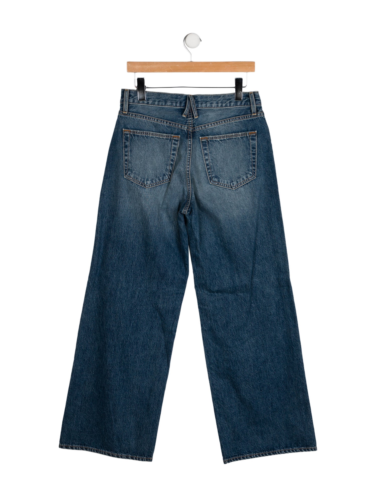 SLVRLAKE Mid-Rise Wide Leg Jeans
