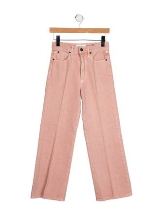 SLVRLAKE Mid-Rise Wide Leg Jeans