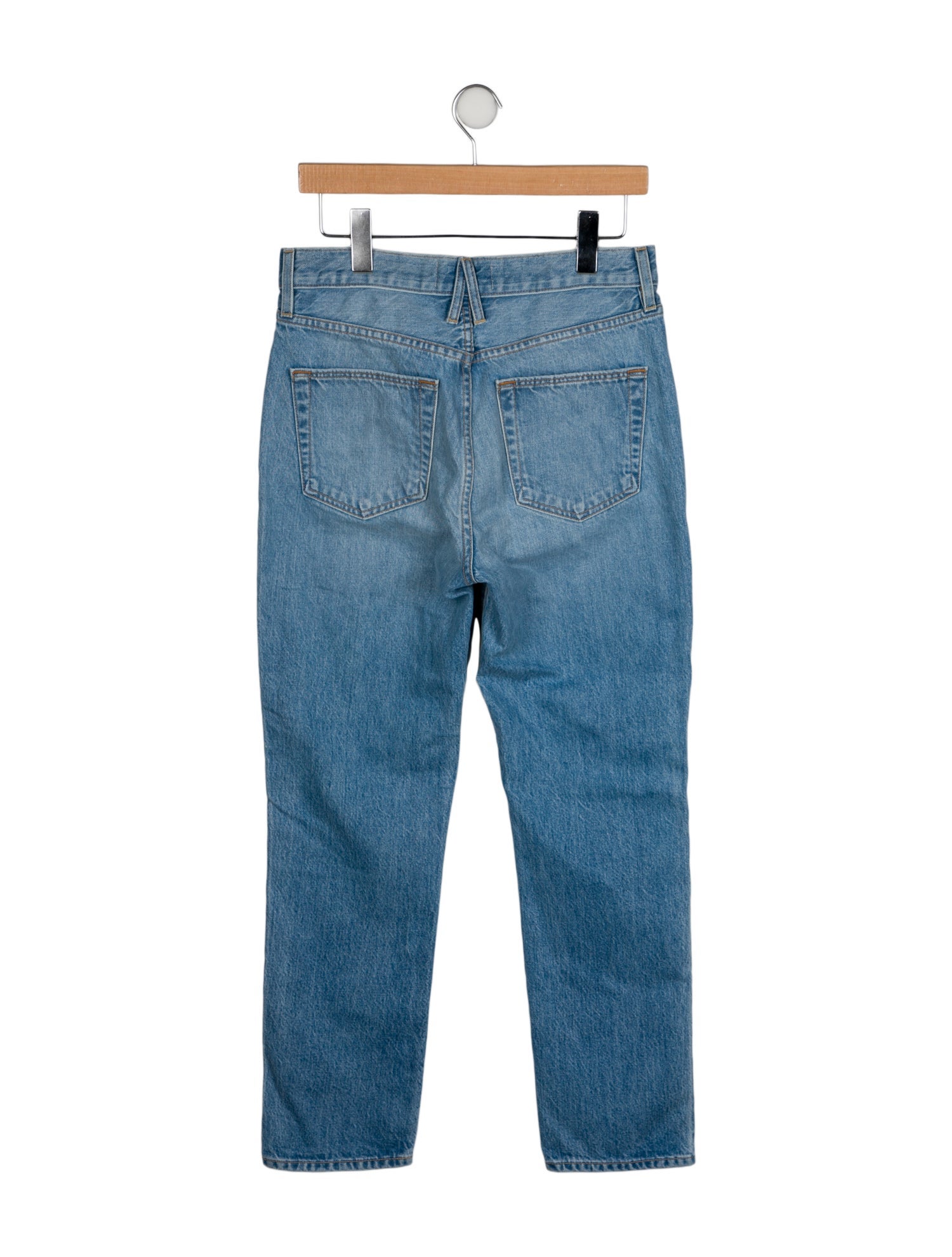 SLVRLAKE High-Rise Straight Leg Jeans