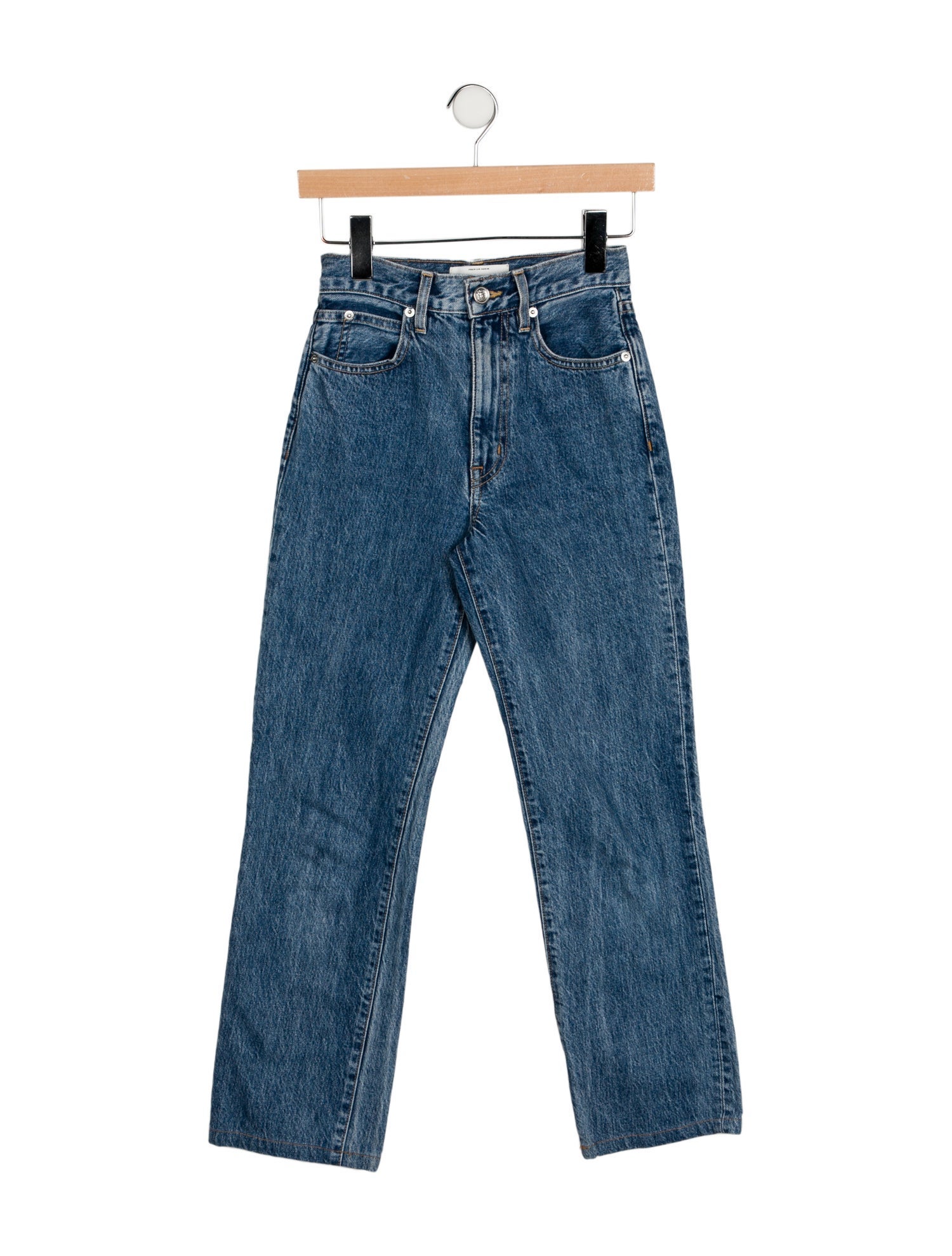 SLVRLAKE Mid-Rise Straight Leg Jeans