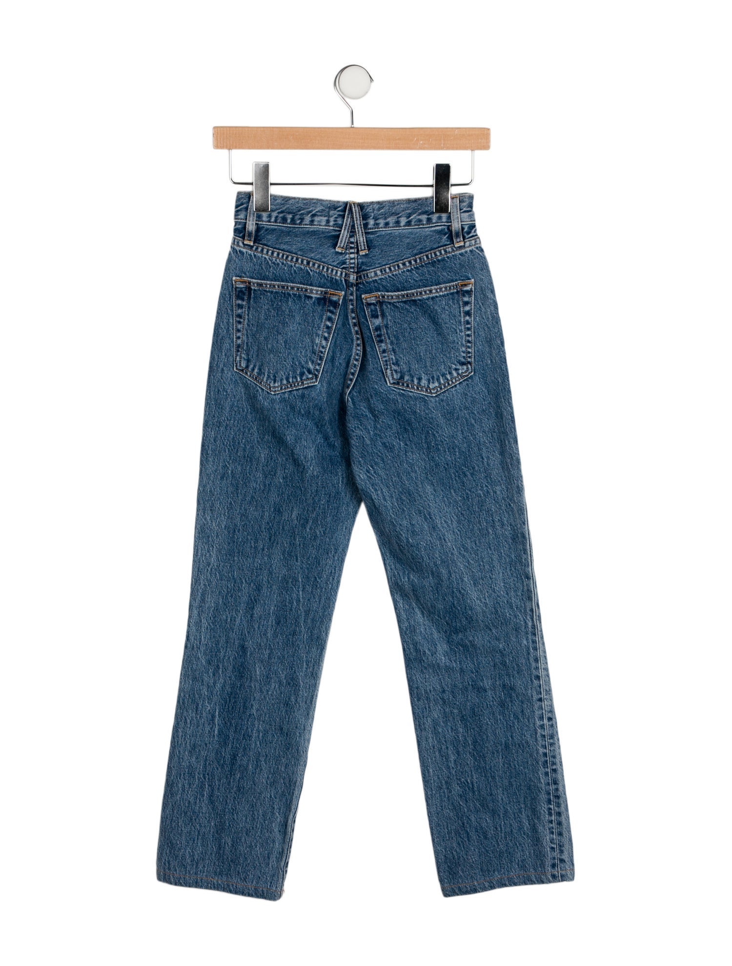 SLVRLAKE Mid-Rise Straight Leg Jeans