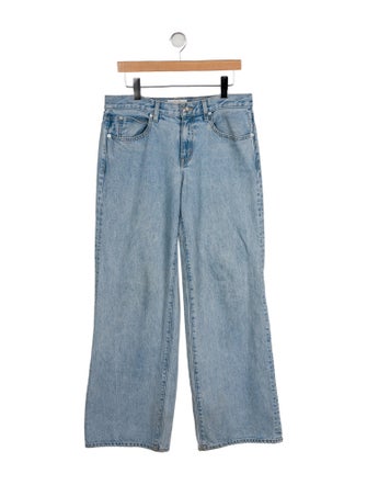 SLVRLAKE Mid-Rise Wide Leg Jeans