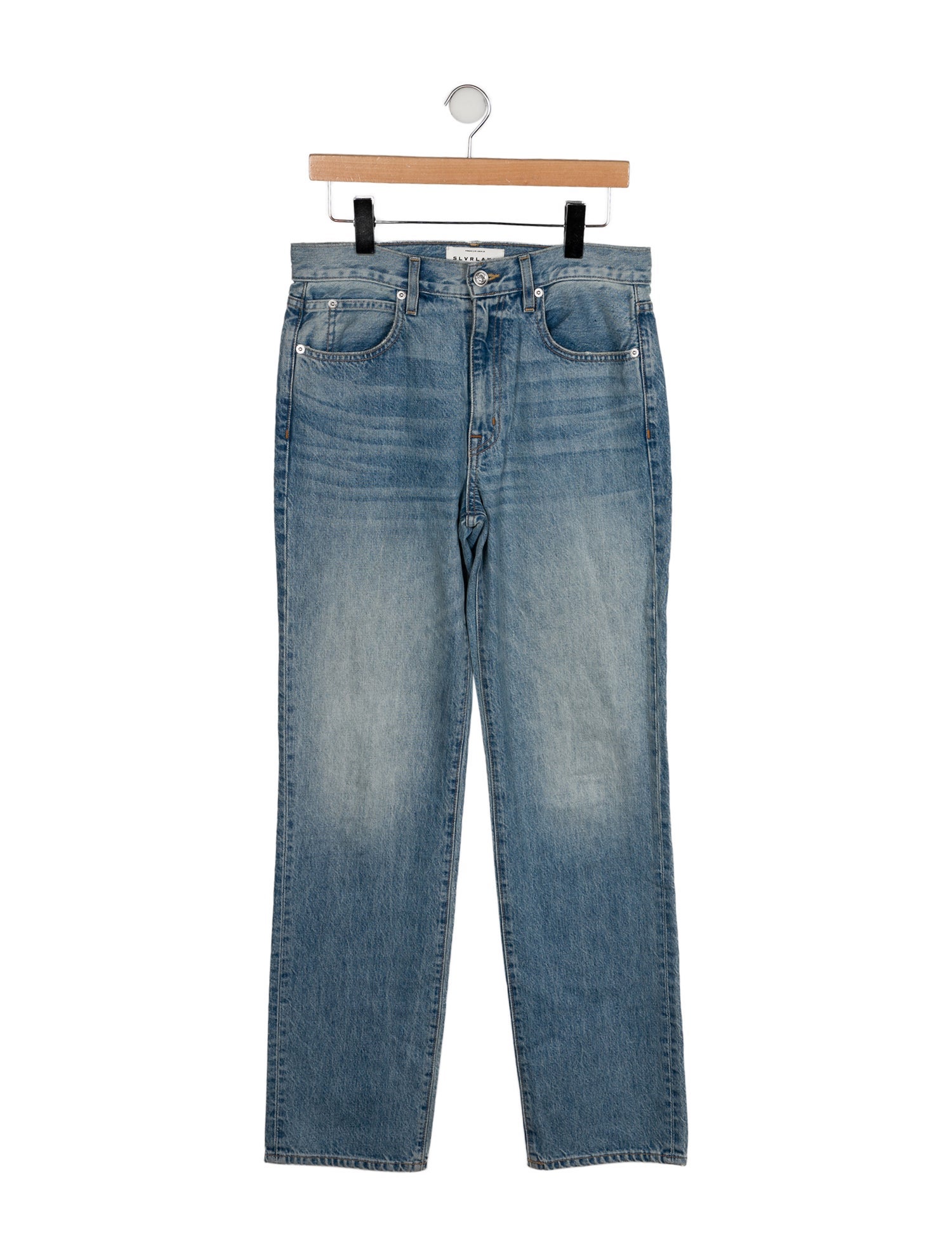SLVRLAKE High-Rise Straight Leg Jeans