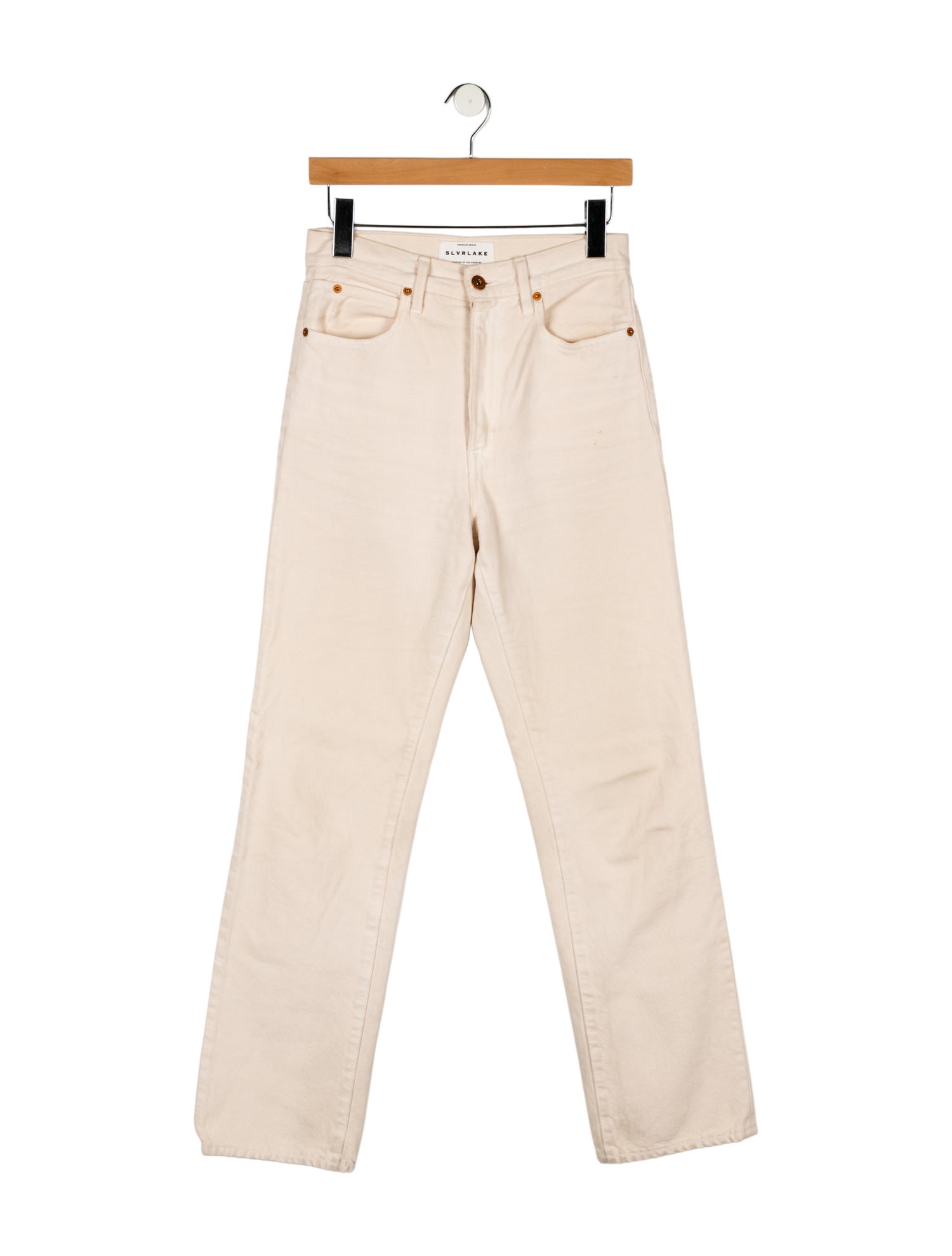 SLVRLAKE High-Rise Straight Leg Jeans