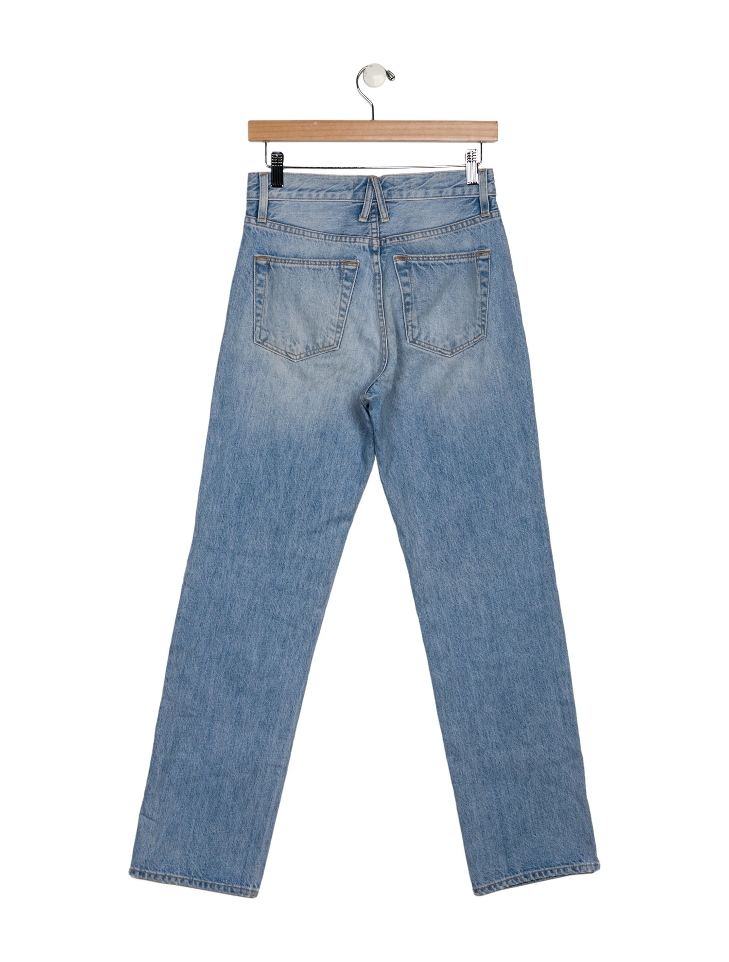 SLVRLAKE High-Rise Straight Leg Jeans