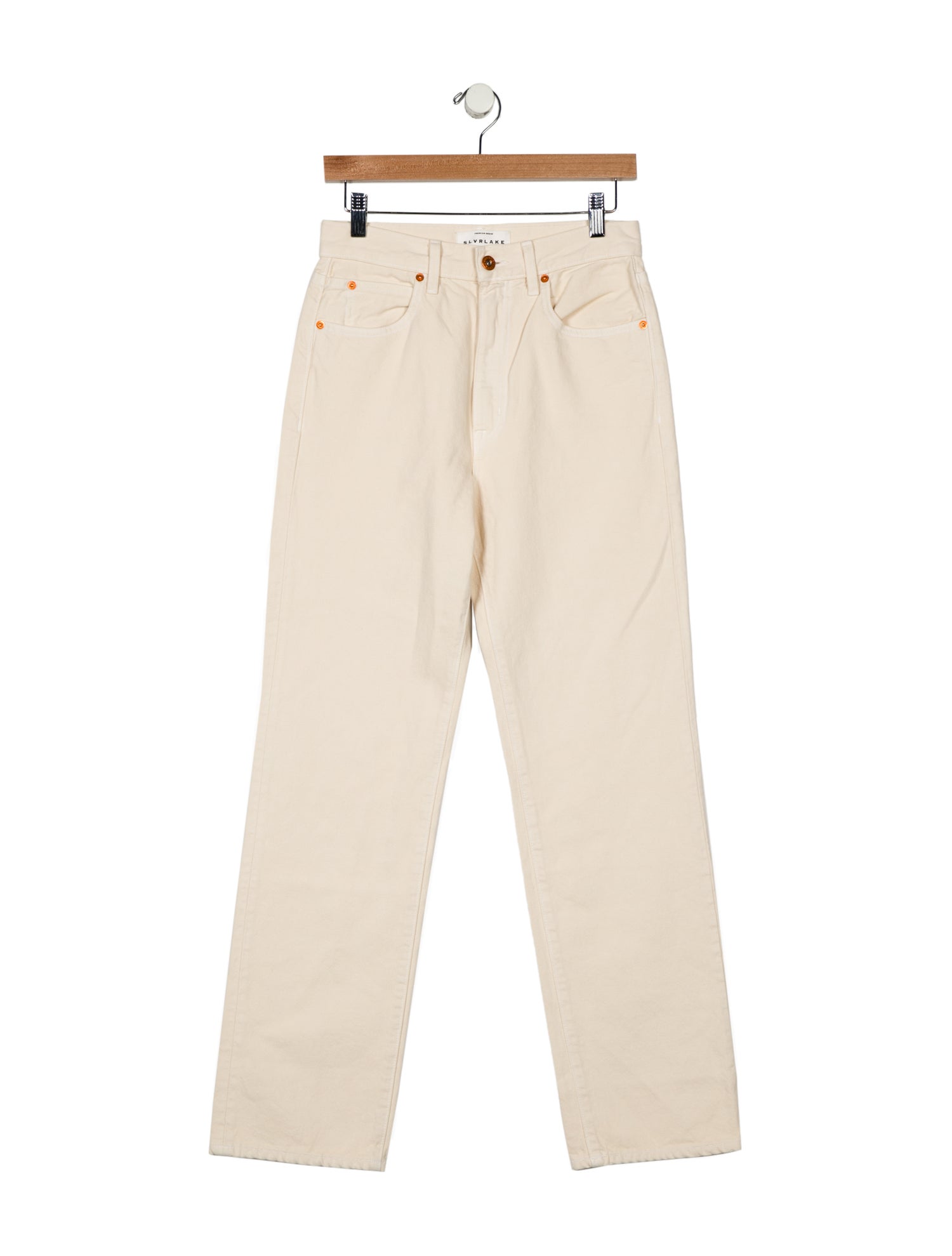 SLVRLAKE High-Rise Straight Leg Jeans