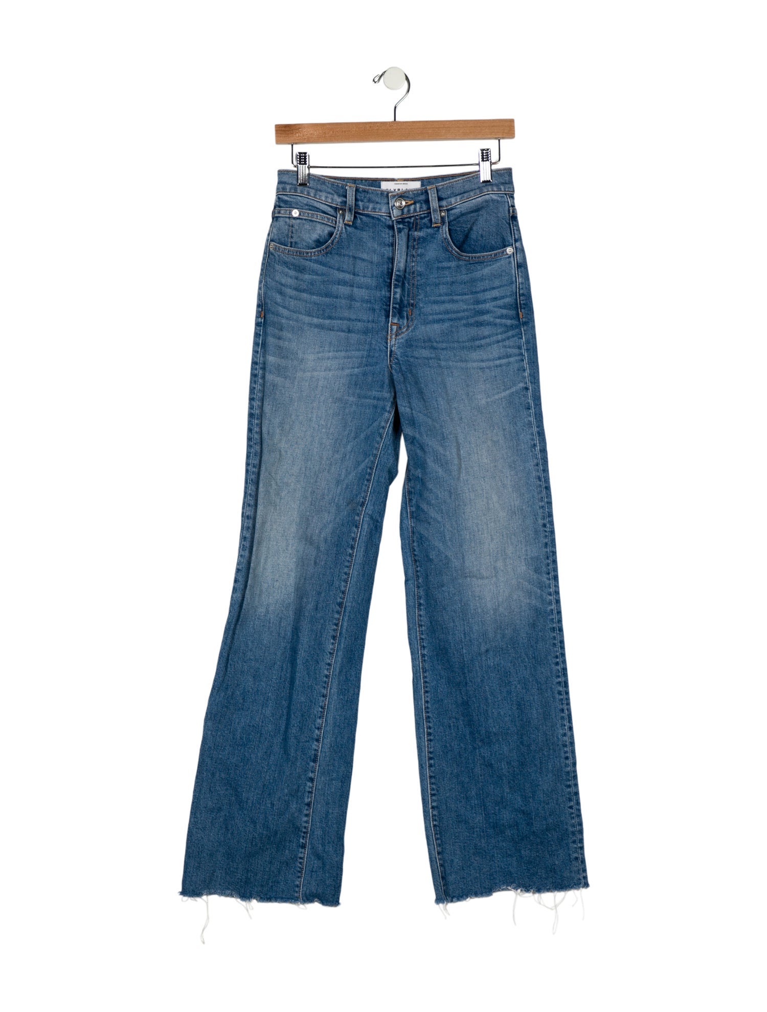 SLVRLAKE Mid-Rise Wide Leg Jeans