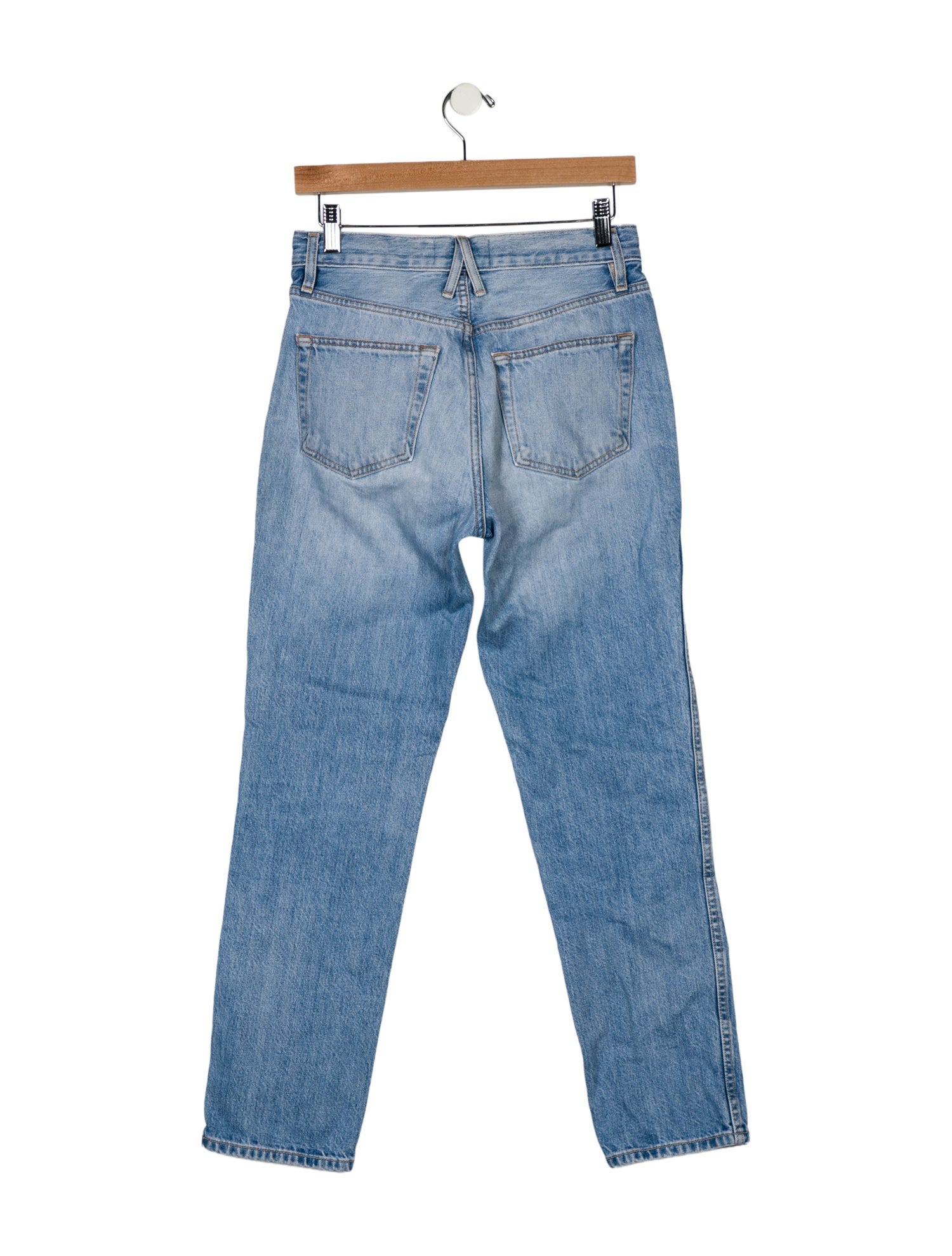 SLVRLAKE Mid-Rise Straight Leg Jeans