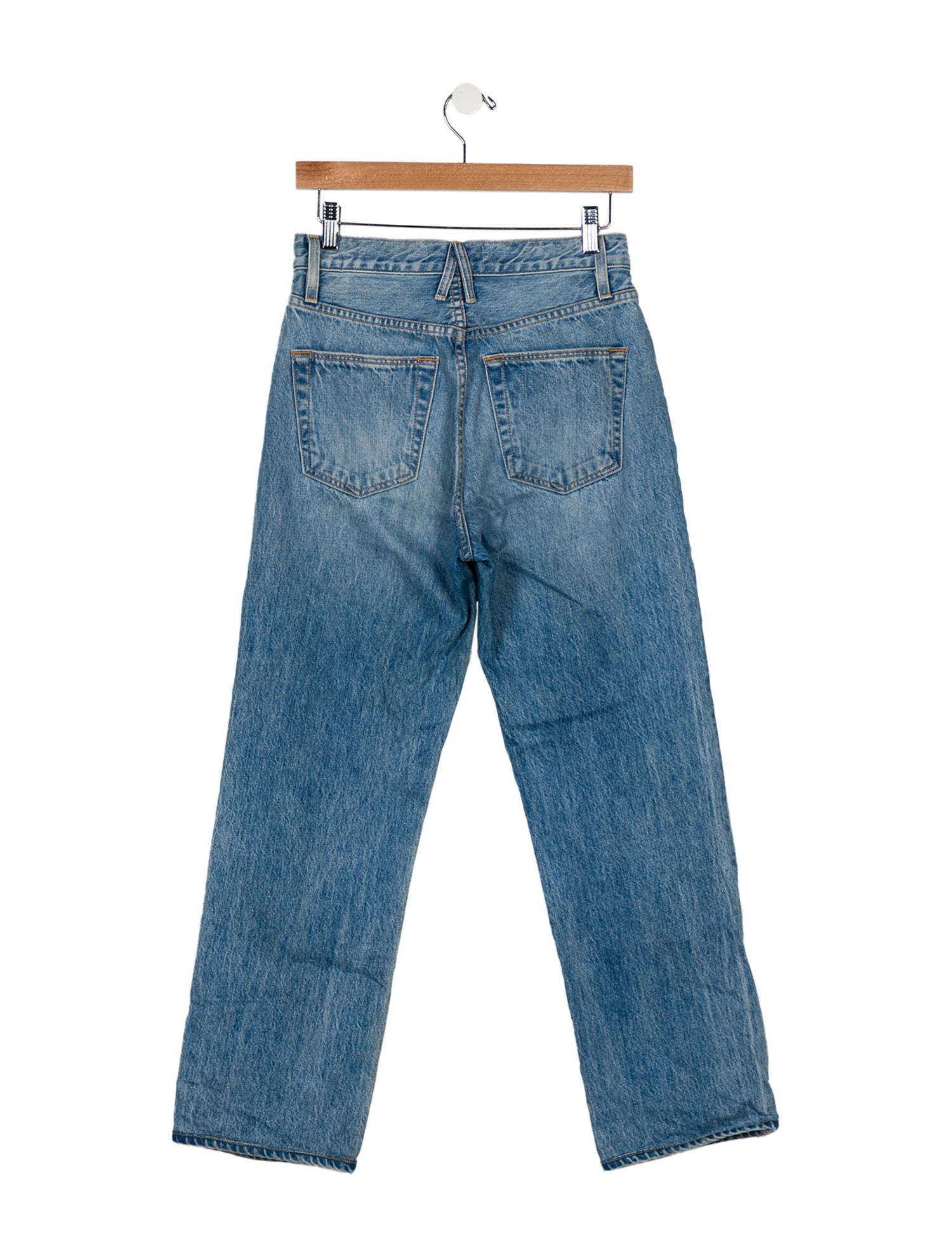 SLVRLAKE High-Rise Straight Leg Jeans